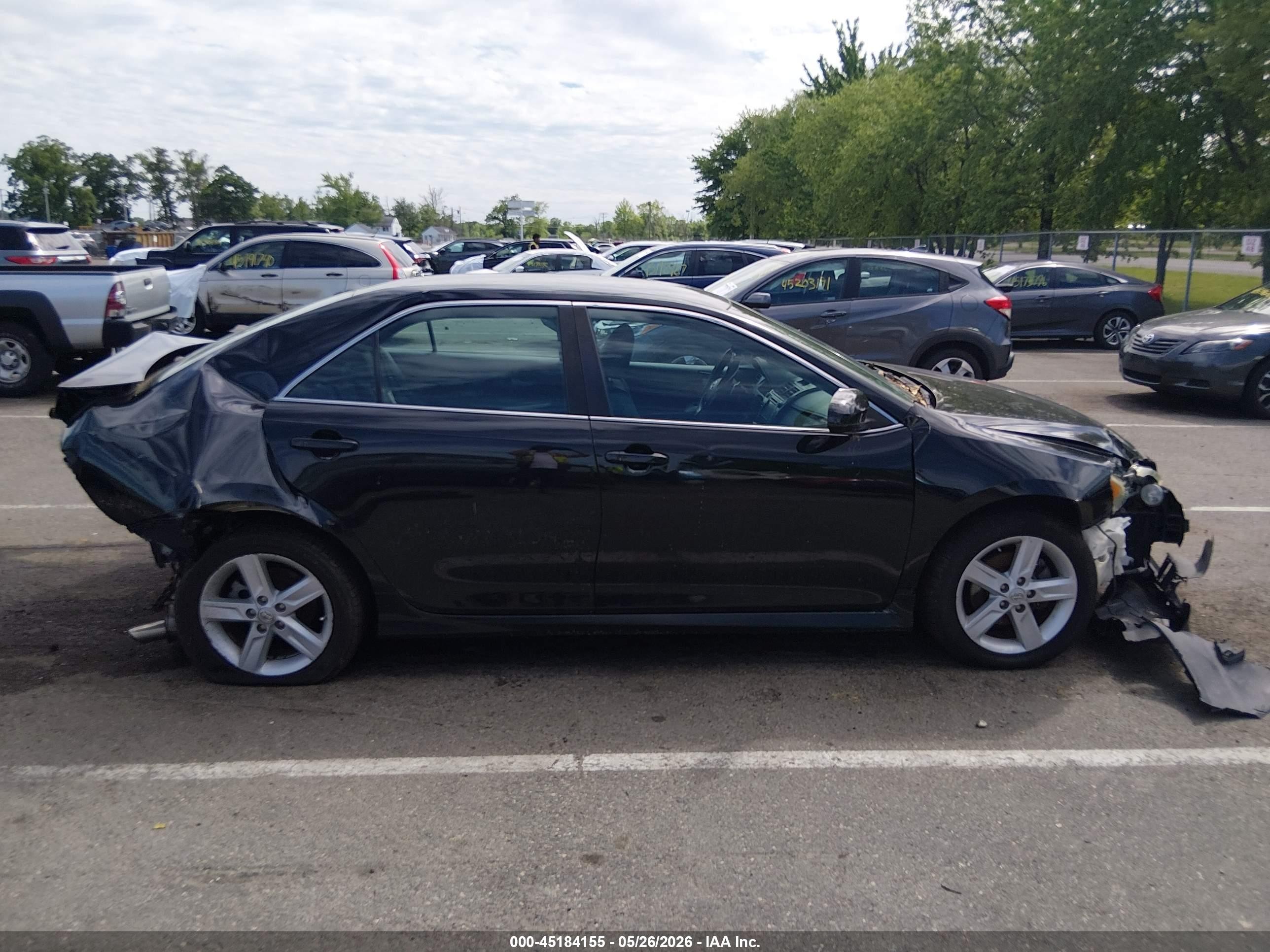 2014 Toyota Camry Se Black vin: 4T1BF1FK9EU438968