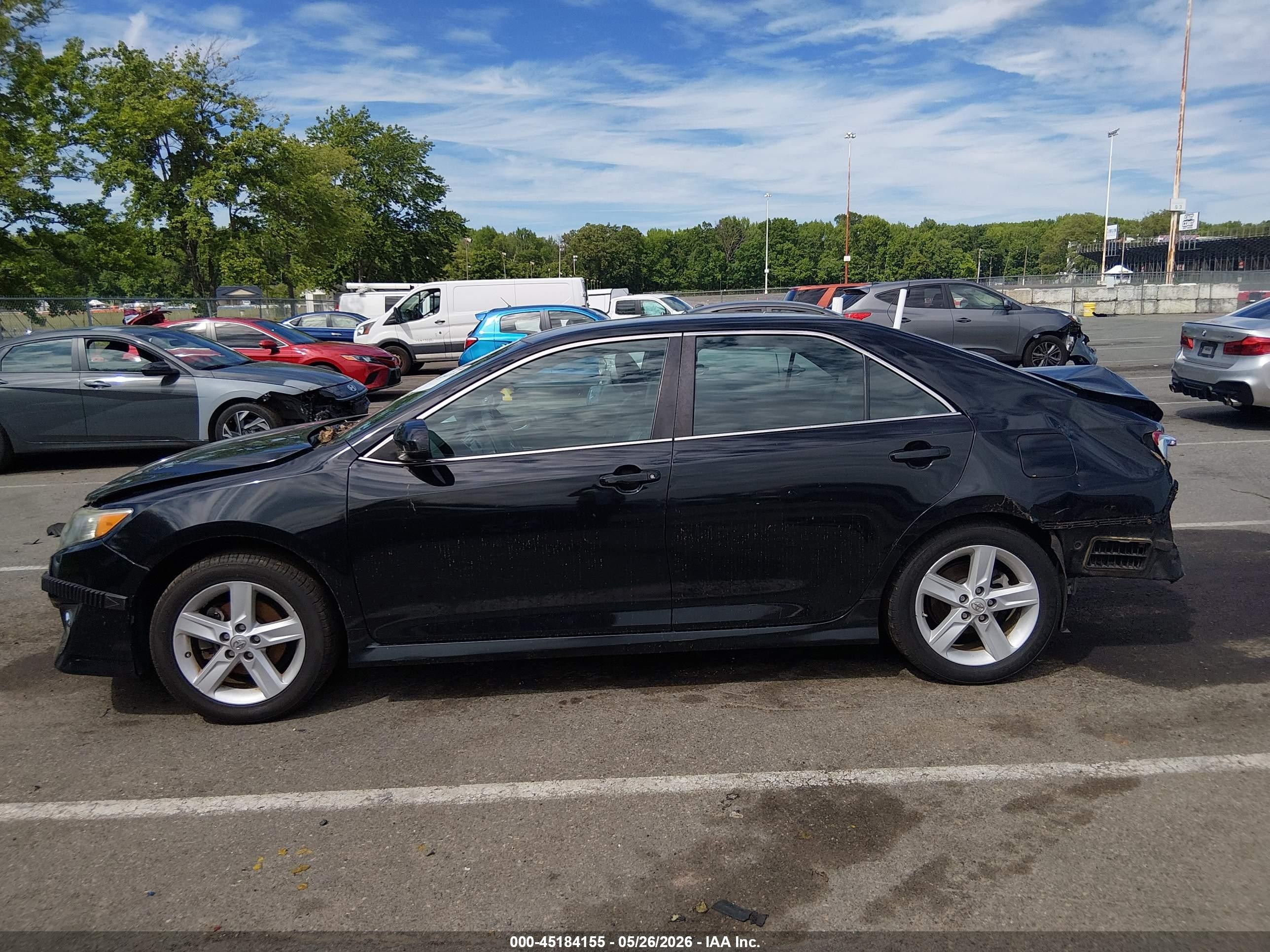2014 Toyota Camry Se Black vin: 4T1BF1FK9EU438968