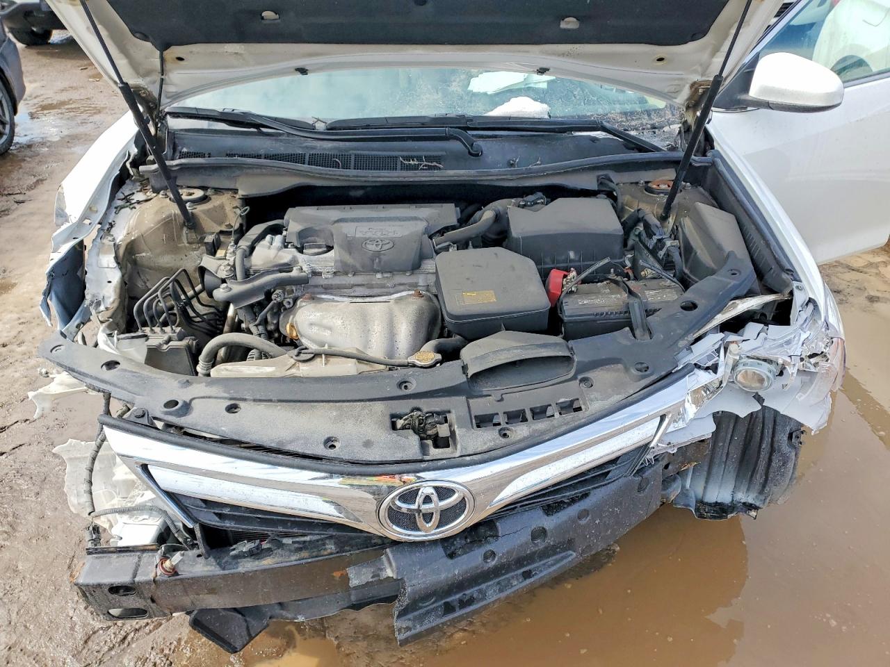 2014 Toyota Camry L White vin: 4T1BF1FK9EU441885