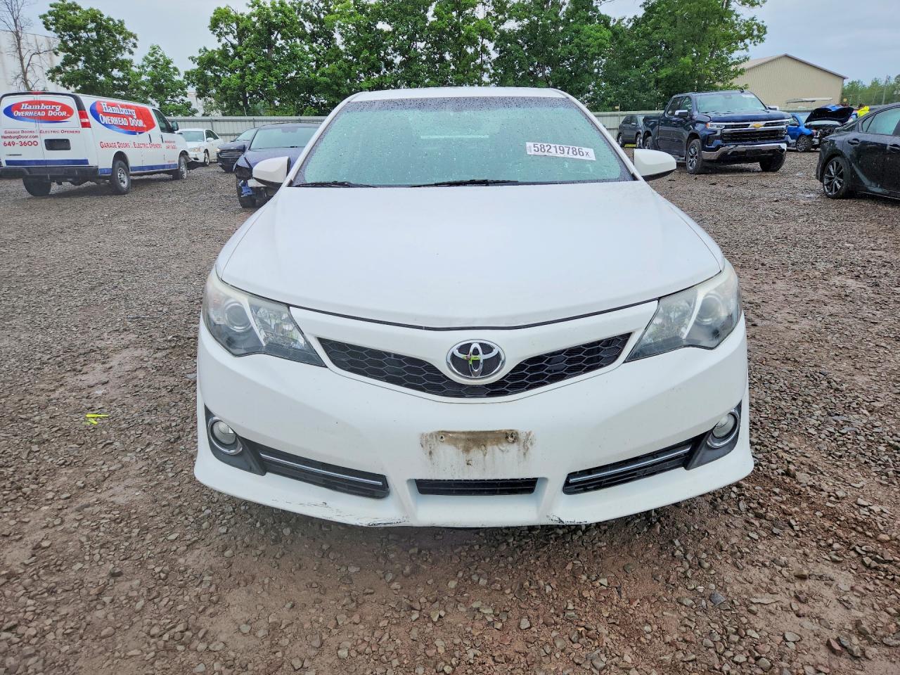 2014 Toyota Camry Se White vin: 4T1BF1FK9EU444141