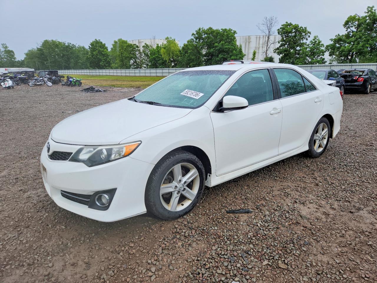 2014 Toyota Camry Se White vin: 4T1BF1FK9EU444141