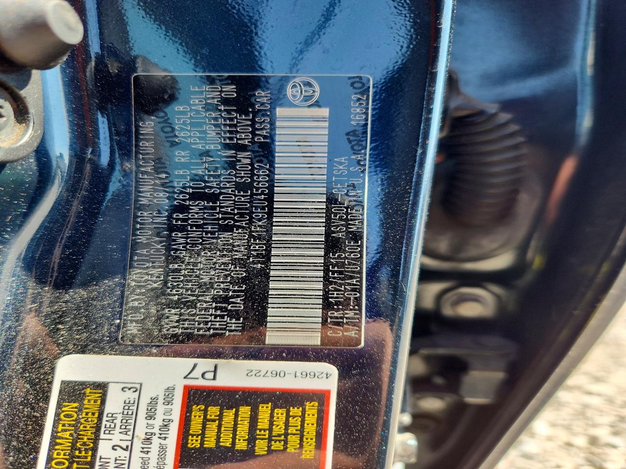 2014 Toyota Camry Se Черный vin: 4T1BF1FK9EU456662