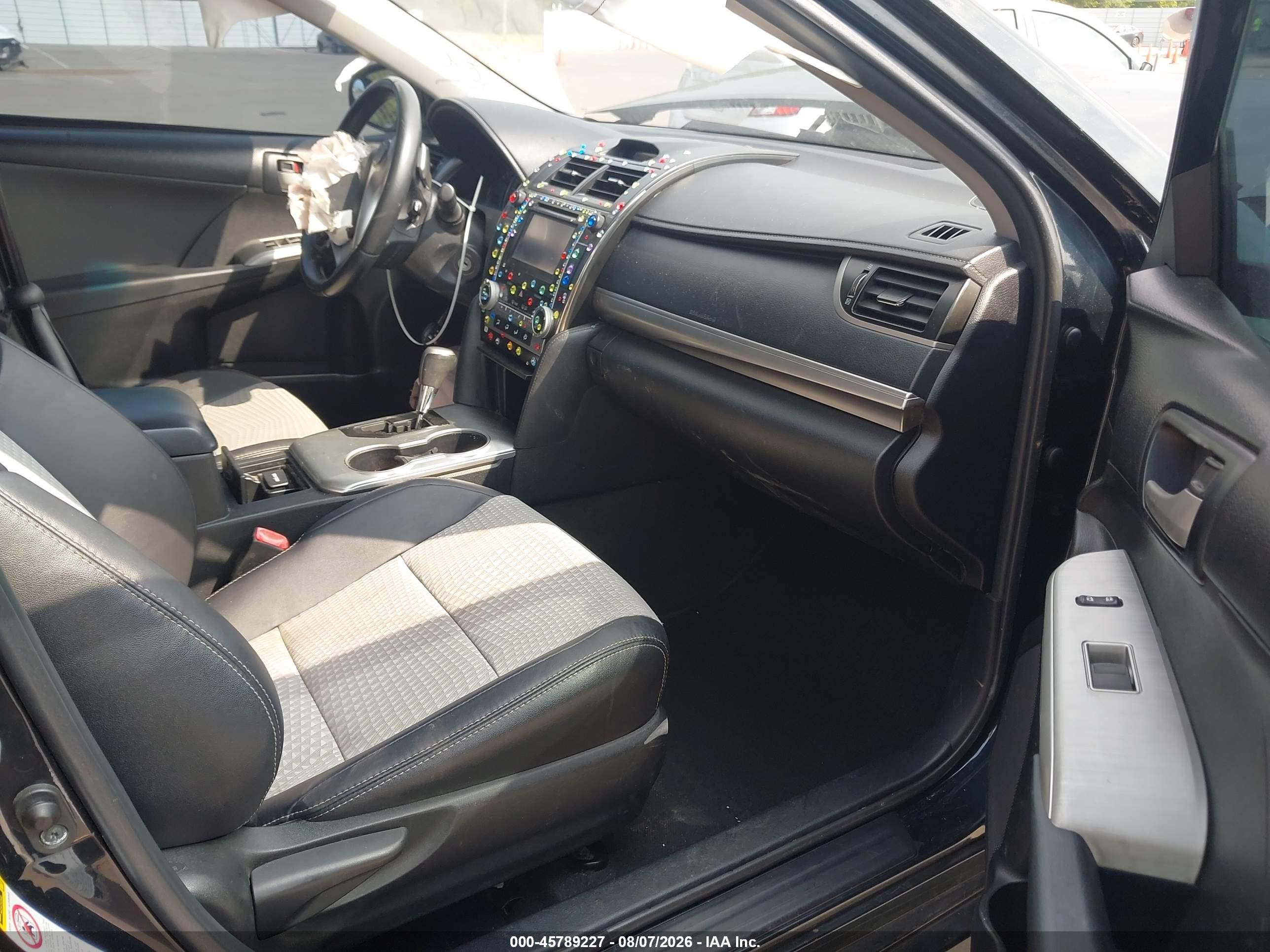 2014 Toyota Camry Se Черный vin: 4T1BF1FK9EU728739