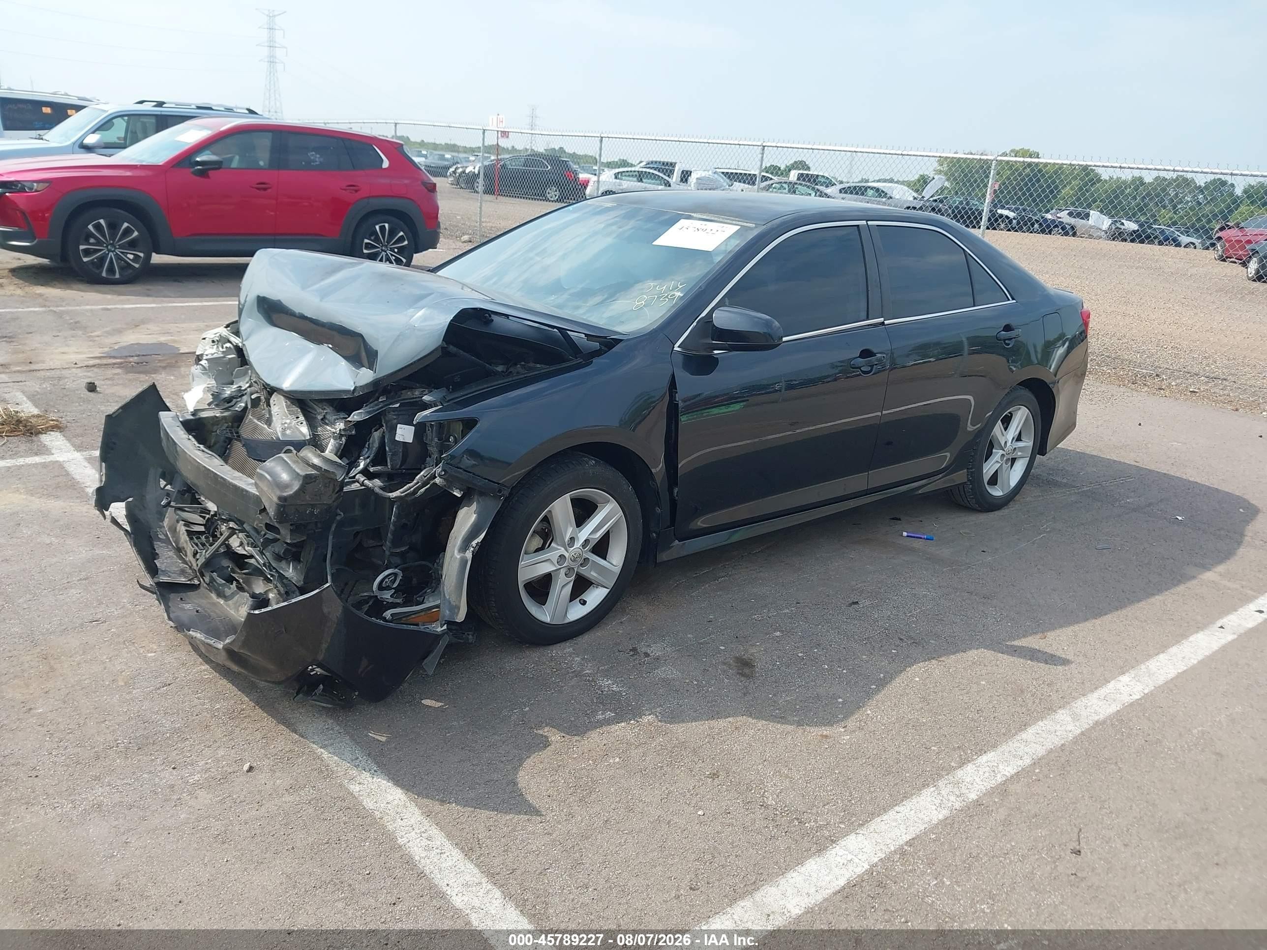 2014 Toyota Camry Se Черный vin: 4T1BF1FK9EU728739
