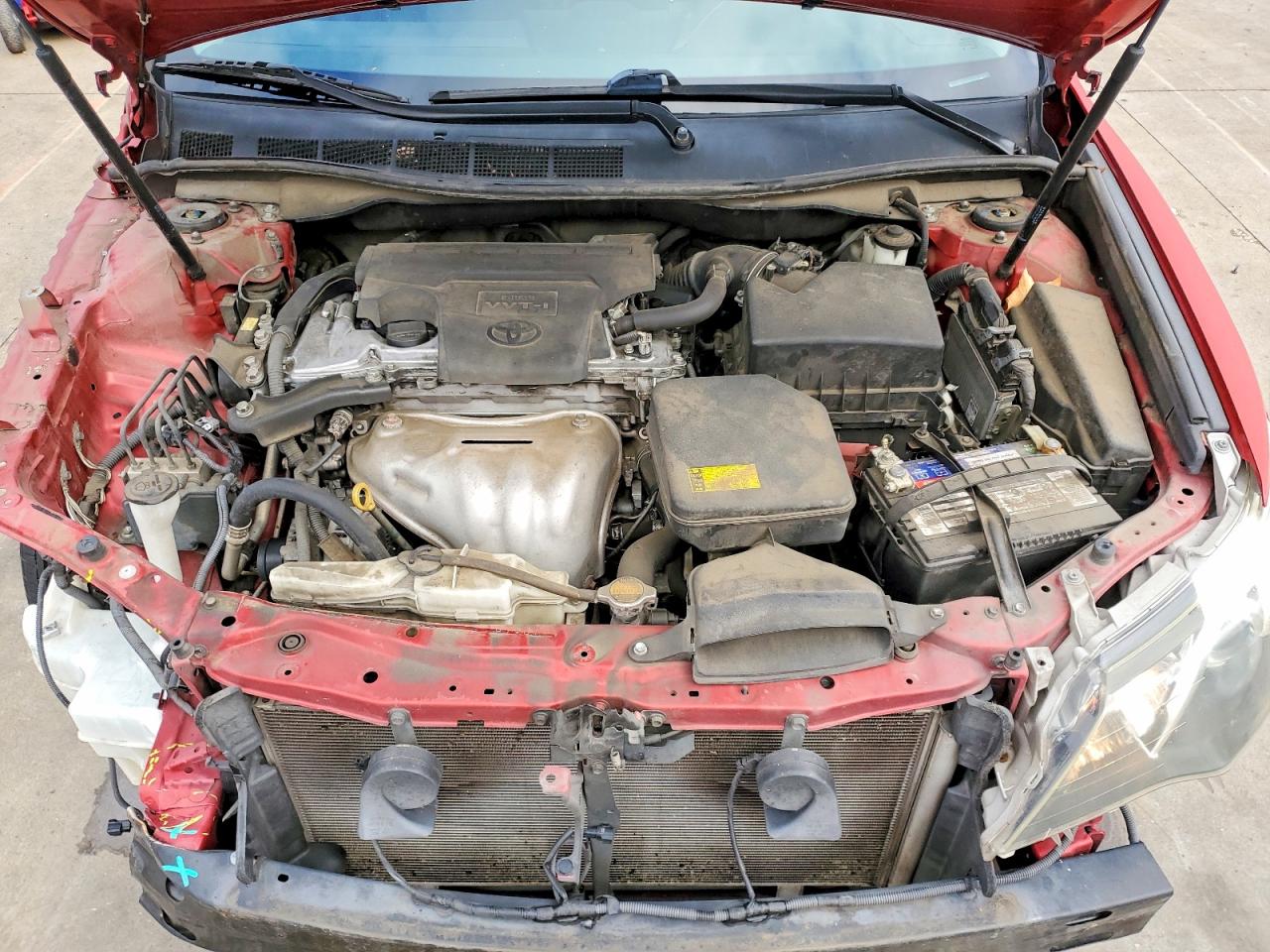 2014 Toyota Camry Se Red vin: 4T1BF1FK9EU734749