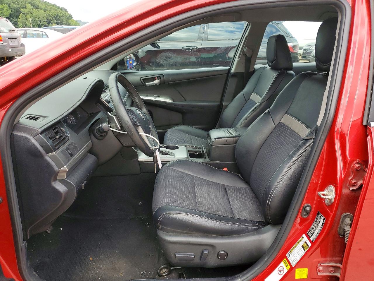 2014 Toyota Camry Se Red vin: 4T1BF1FK9EU734749