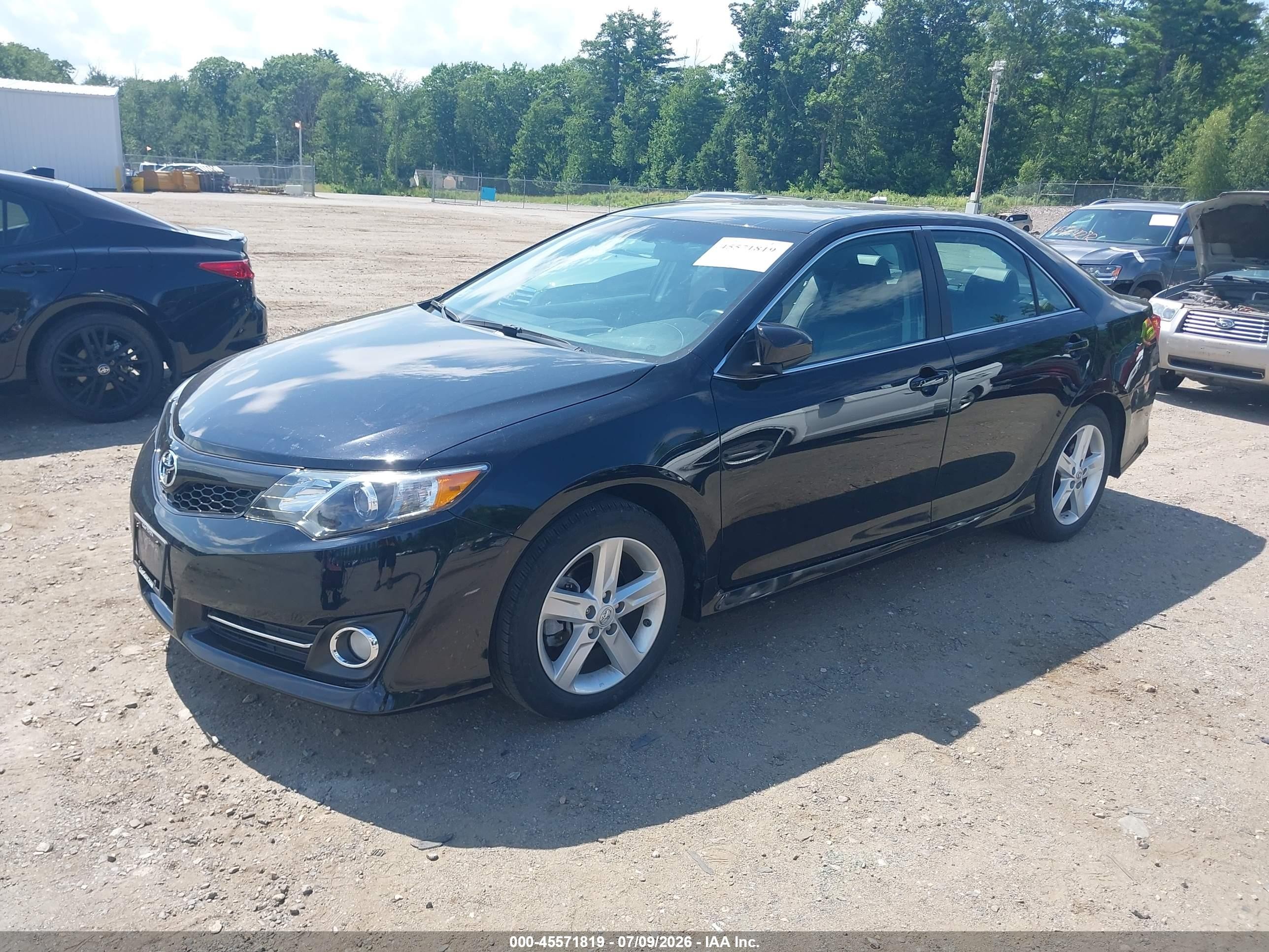 2014 Toyota Camry Se Black vin: 4T1BF1FK9EU742270