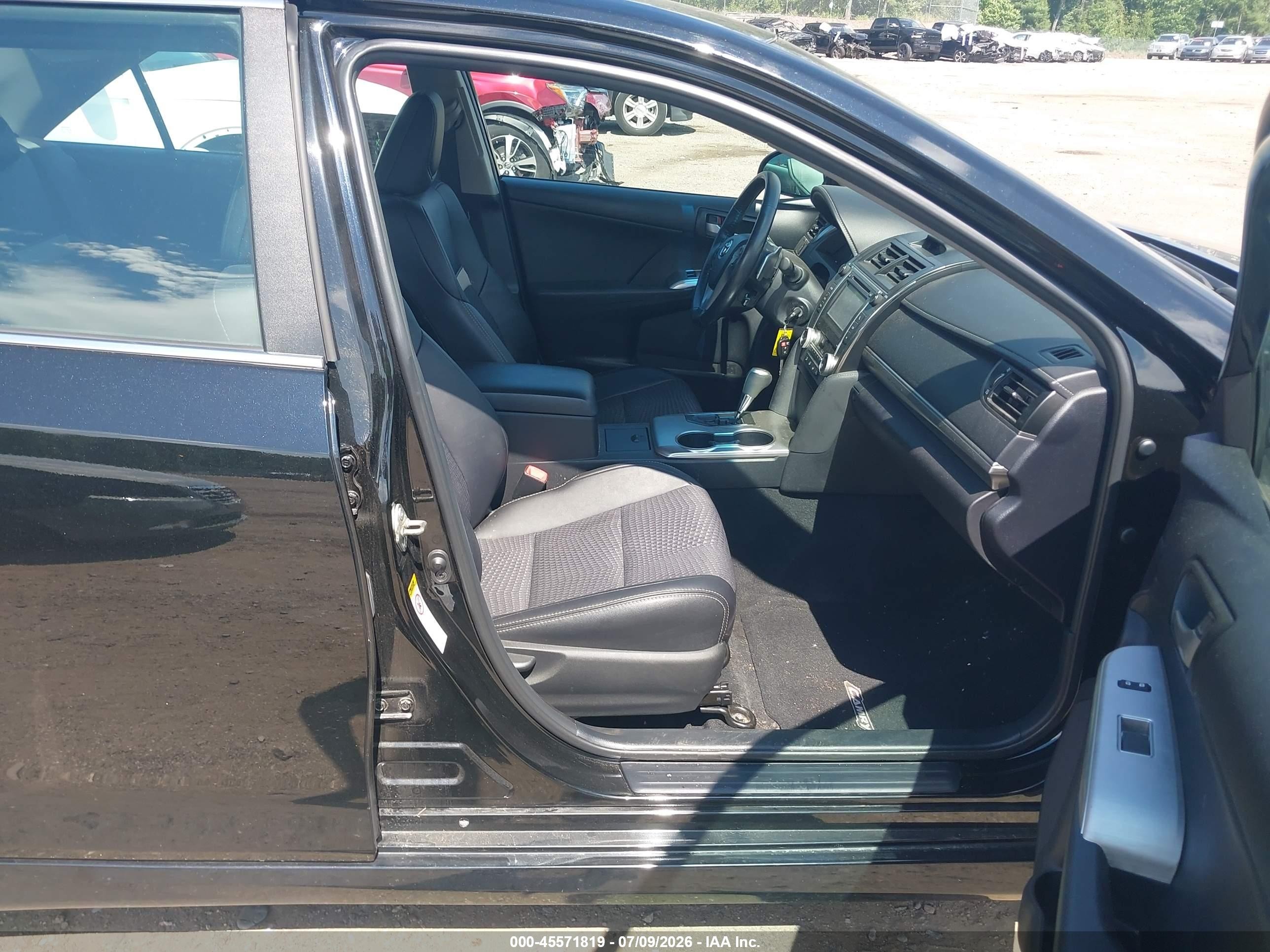 2014 Toyota Camry Se Black vin: 4T1BF1FK9EU742270