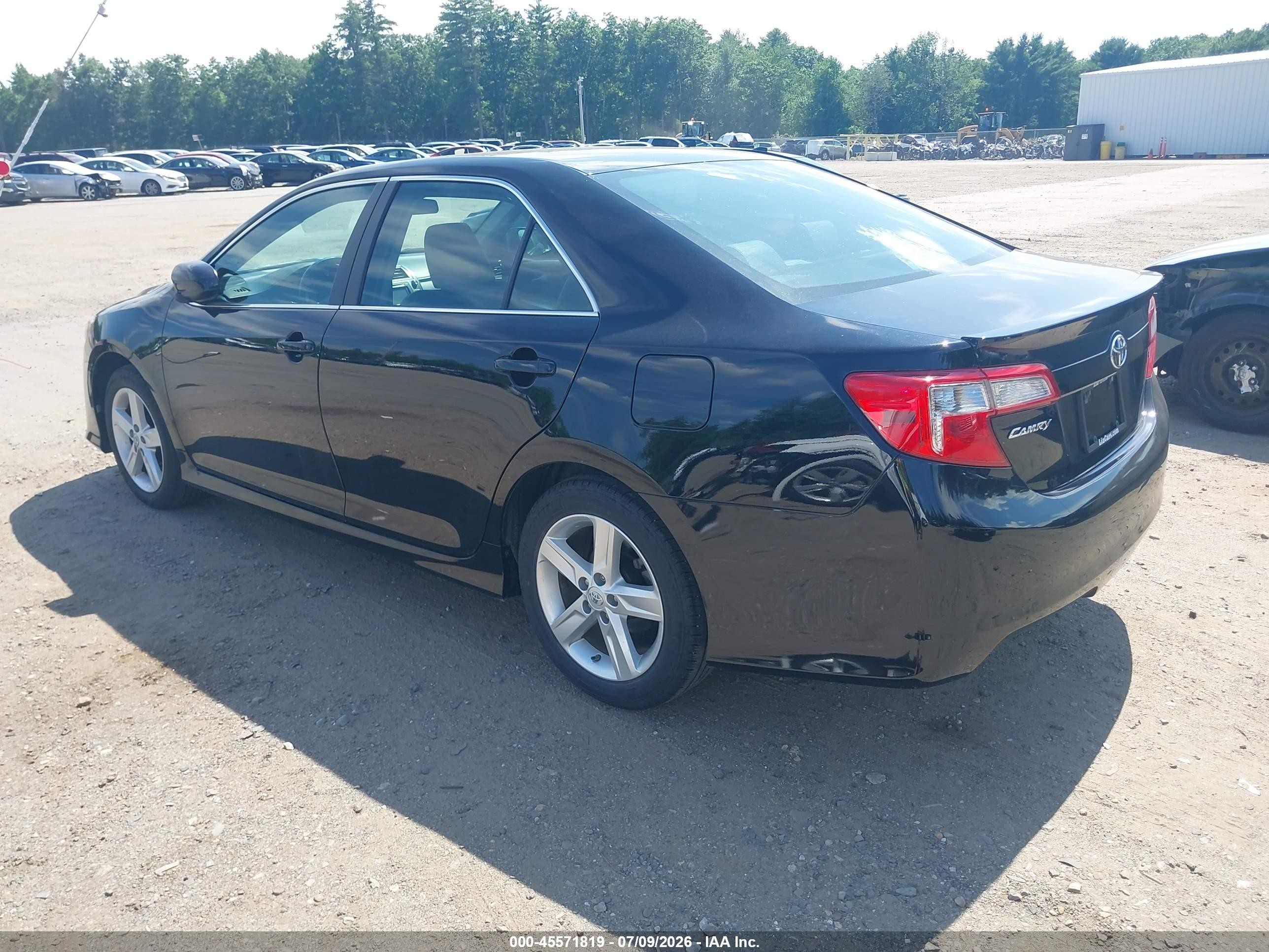 2014 Toyota Camry Se Black vin: 4T1BF1FK9EU742270