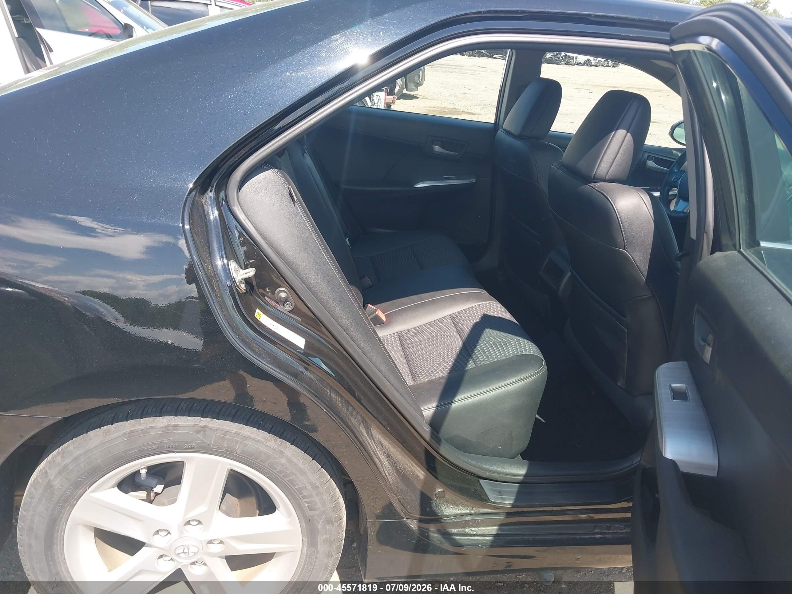 2014 Toyota Camry Se Black vin: 4T1BF1FK9EU742270