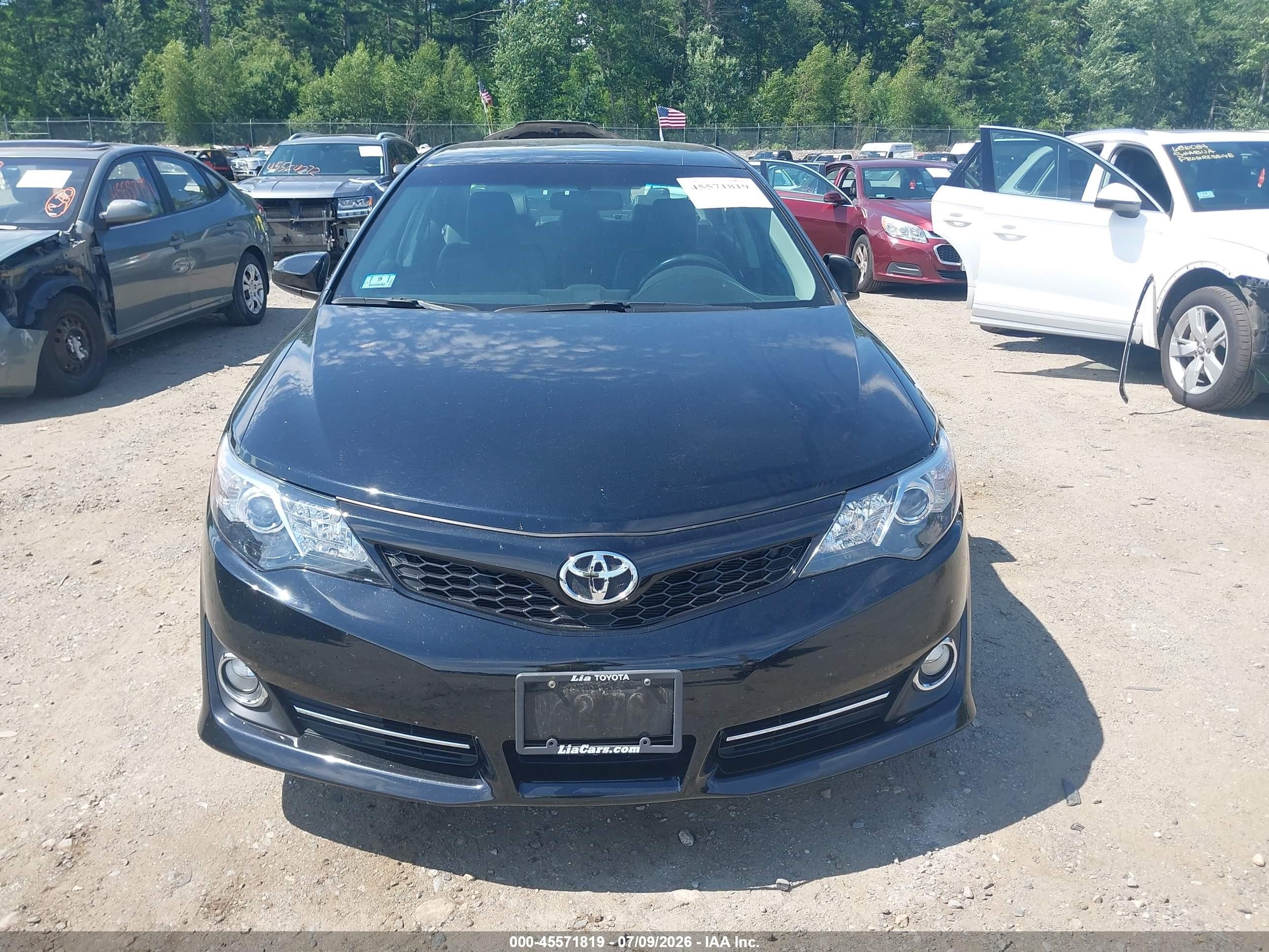 2014 Toyota Camry Se Black vin: 4T1BF1FK9EU742270