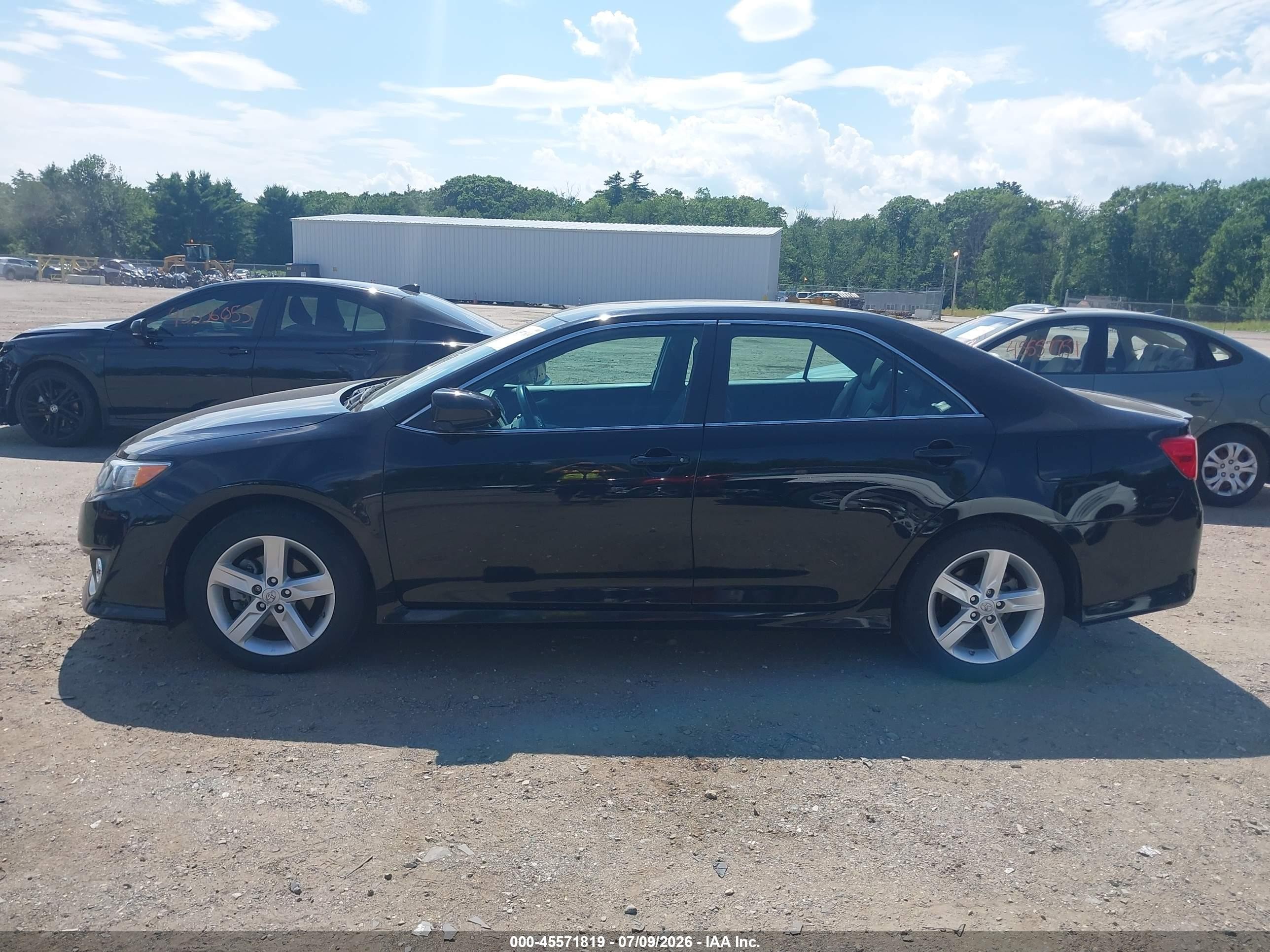 2014 Toyota Camry Se Black vin: 4T1BF1FK9EU742270