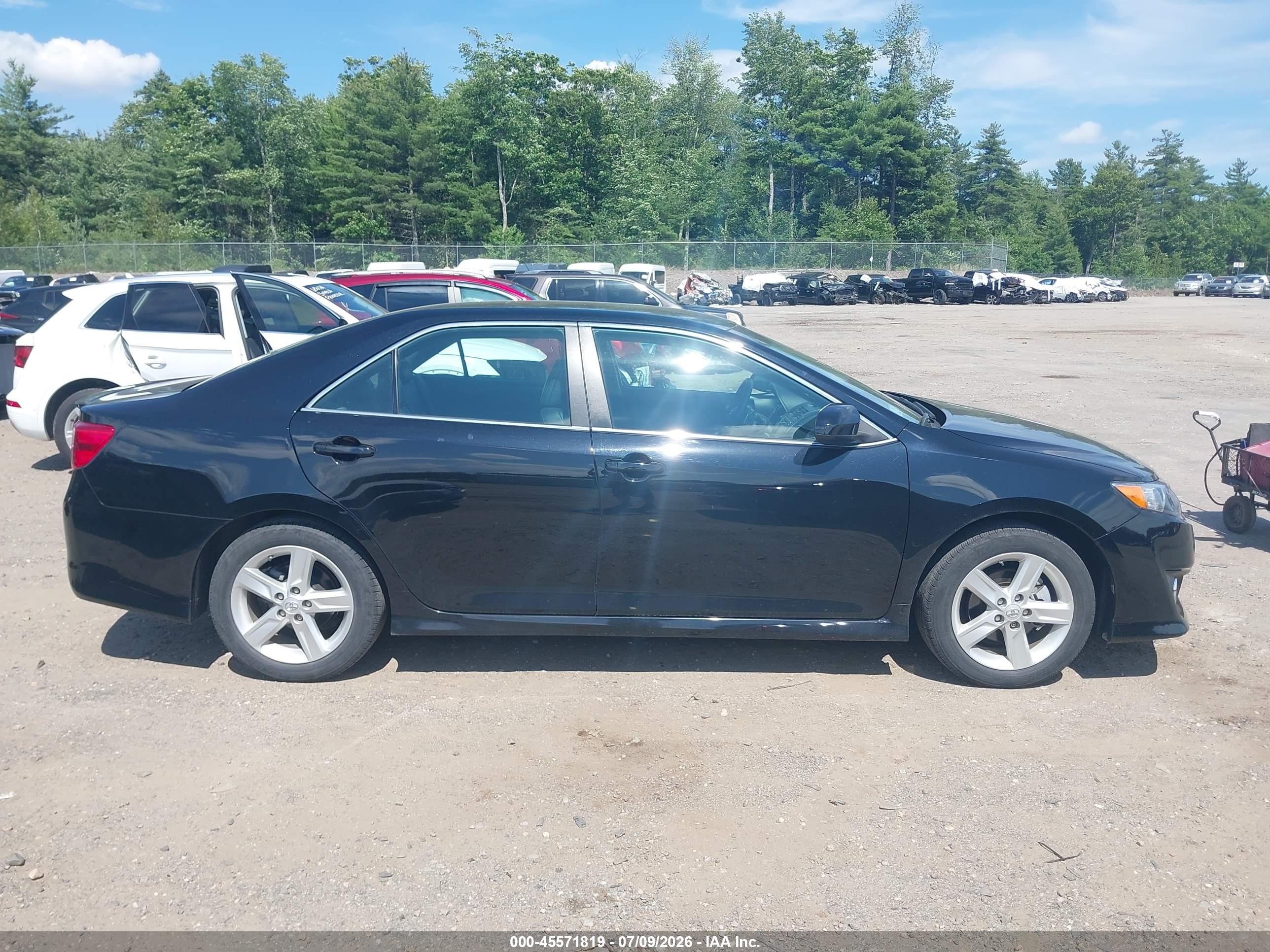 2014 Toyota Camry Se Black vin: 4T1BF1FK9EU742270