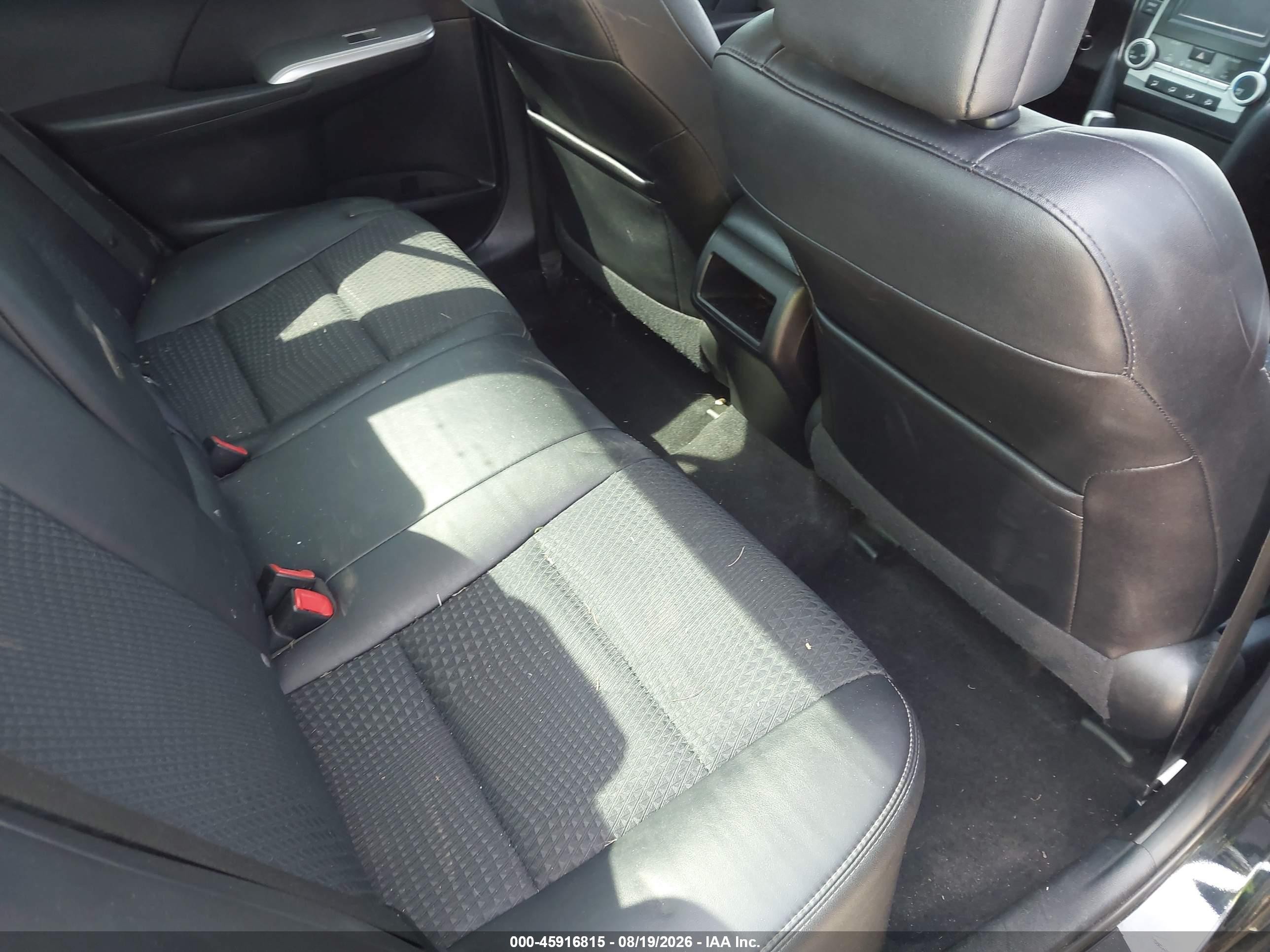 2014 Toyota Camry Se Black vin: 4T1BF1FK9EU746772