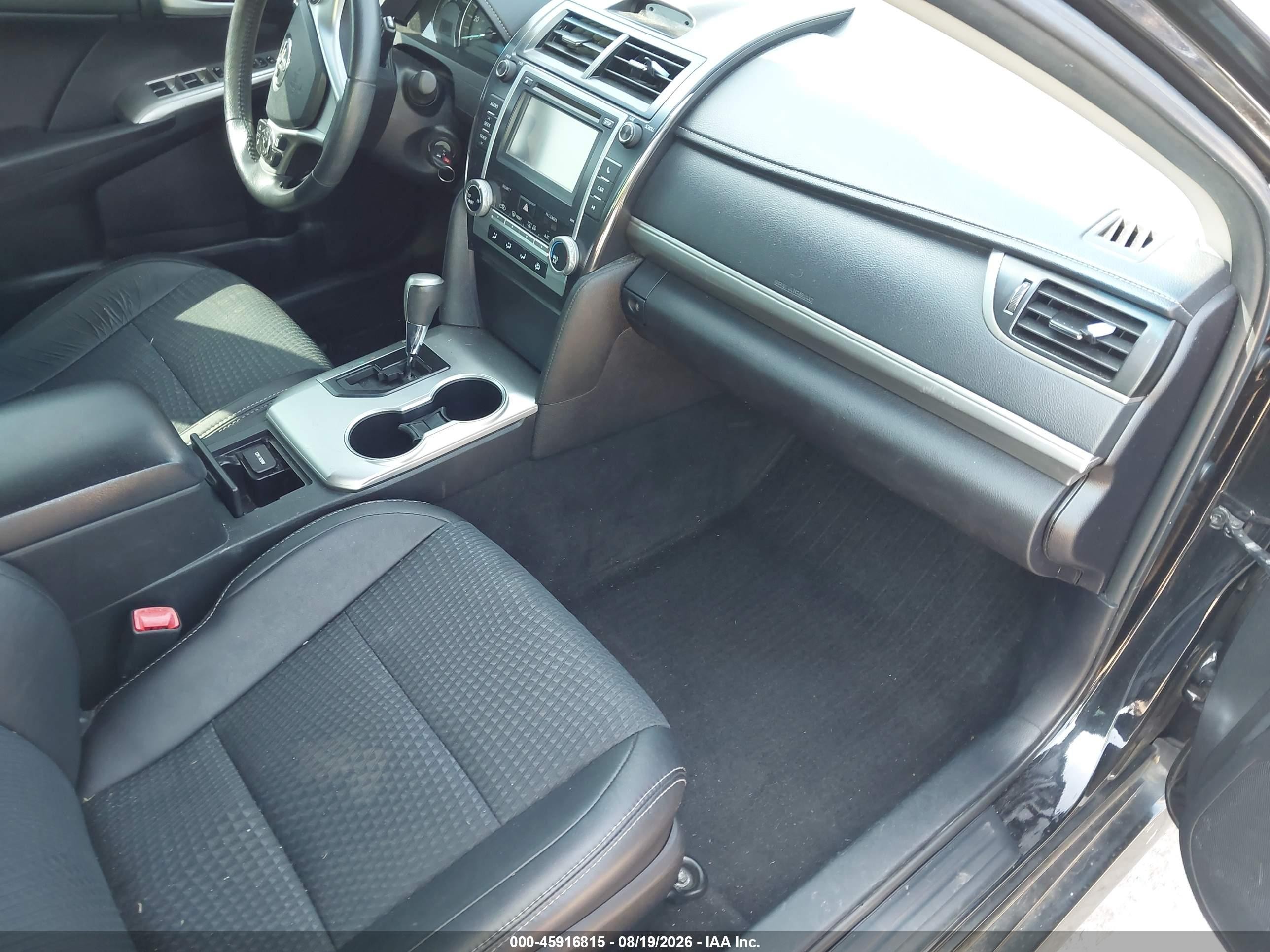 2014 Toyota Camry Se Black vin: 4T1BF1FK9EU746772