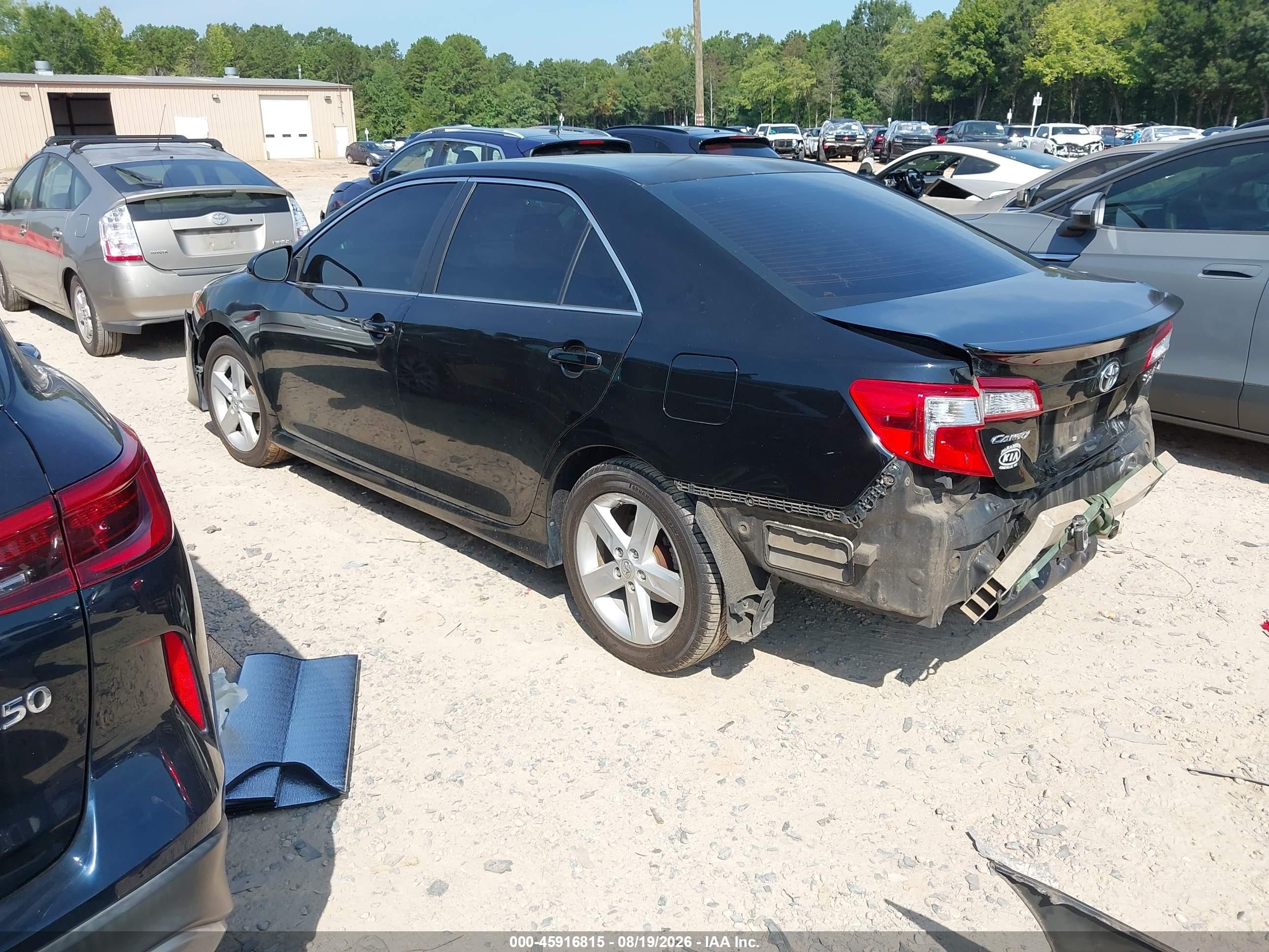 2014 Toyota Camry Se Black vin: 4T1BF1FK9EU746772