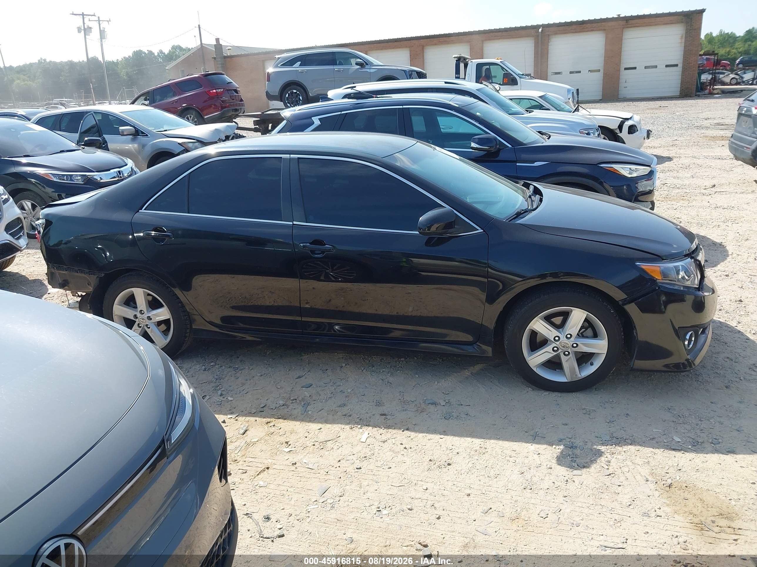 2014 Toyota Camry Se Black vin: 4T1BF1FK9EU746772