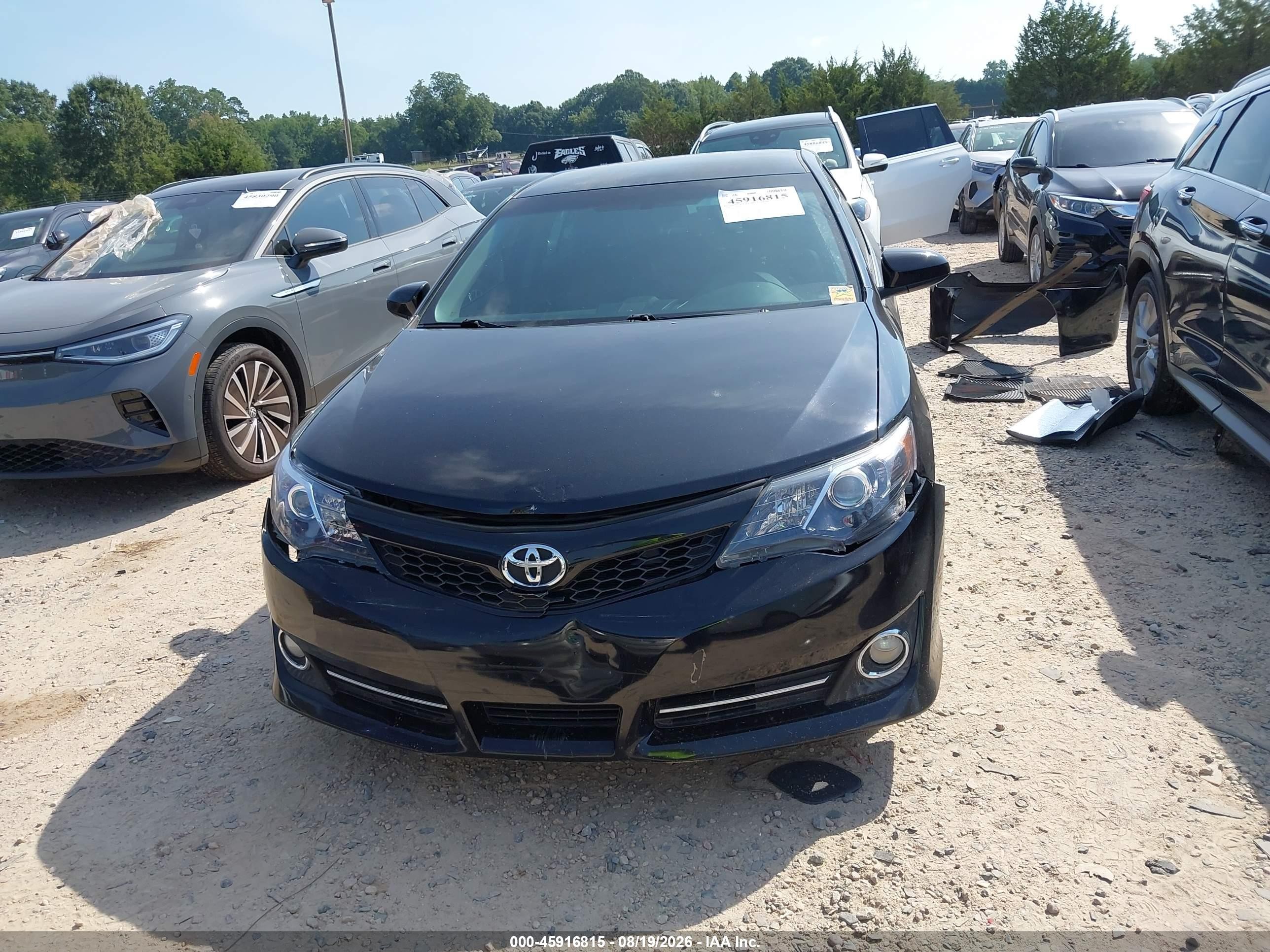 2014 Toyota Camry Se Black vin: 4T1BF1FK9EU746772