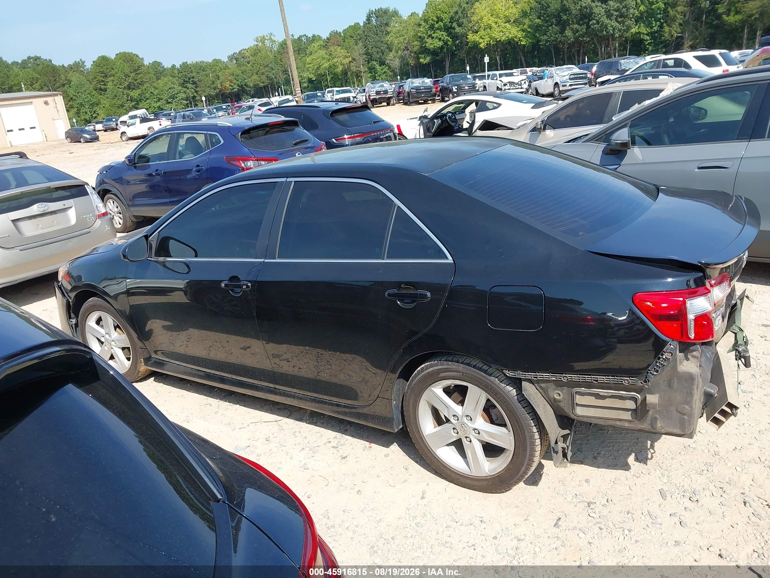 2014 Toyota Camry Se Black vin: 4T1BF1FK9EU746772