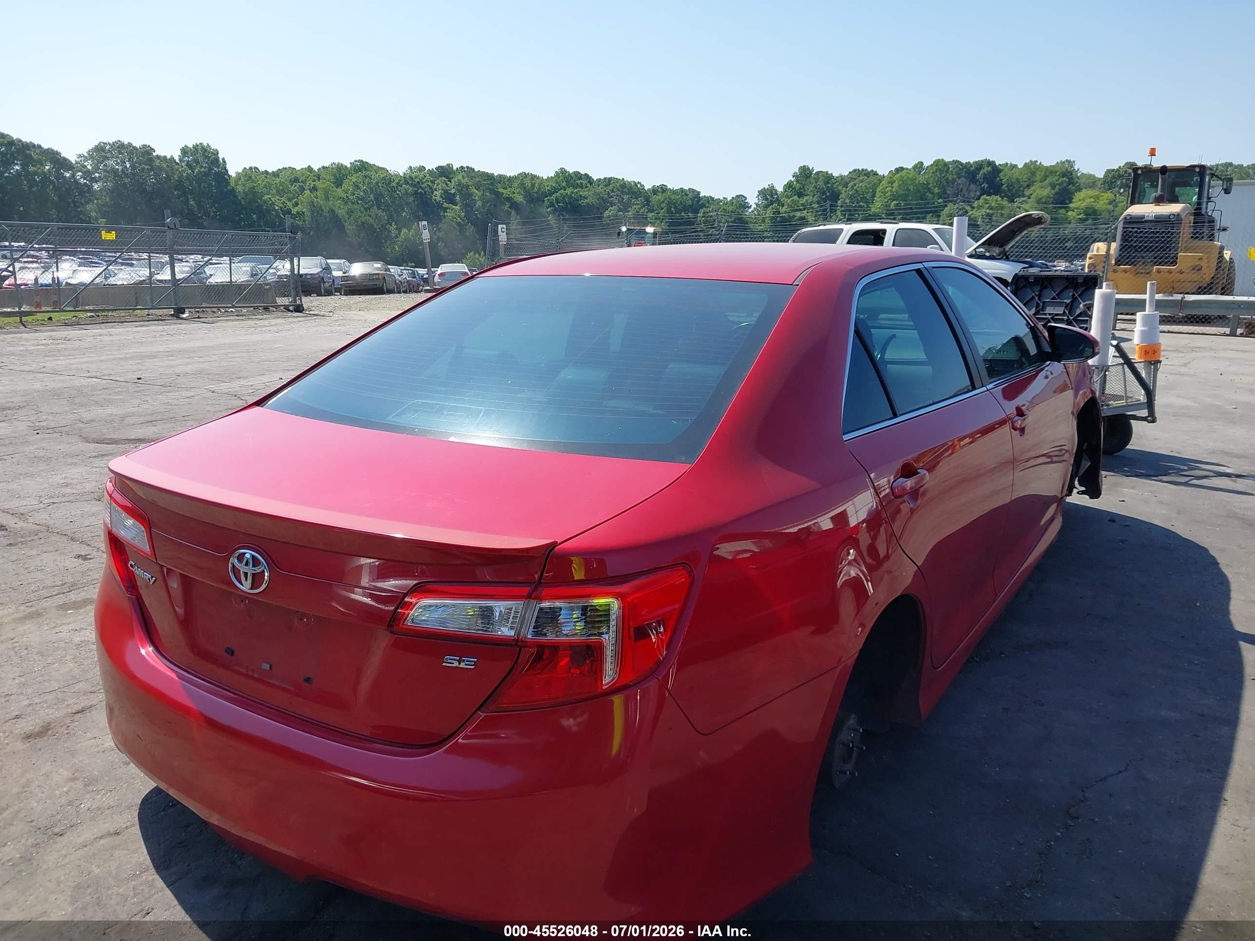 2014 Toyota Camry Se Sport Red vin: 4T1BF1FK9EU757965