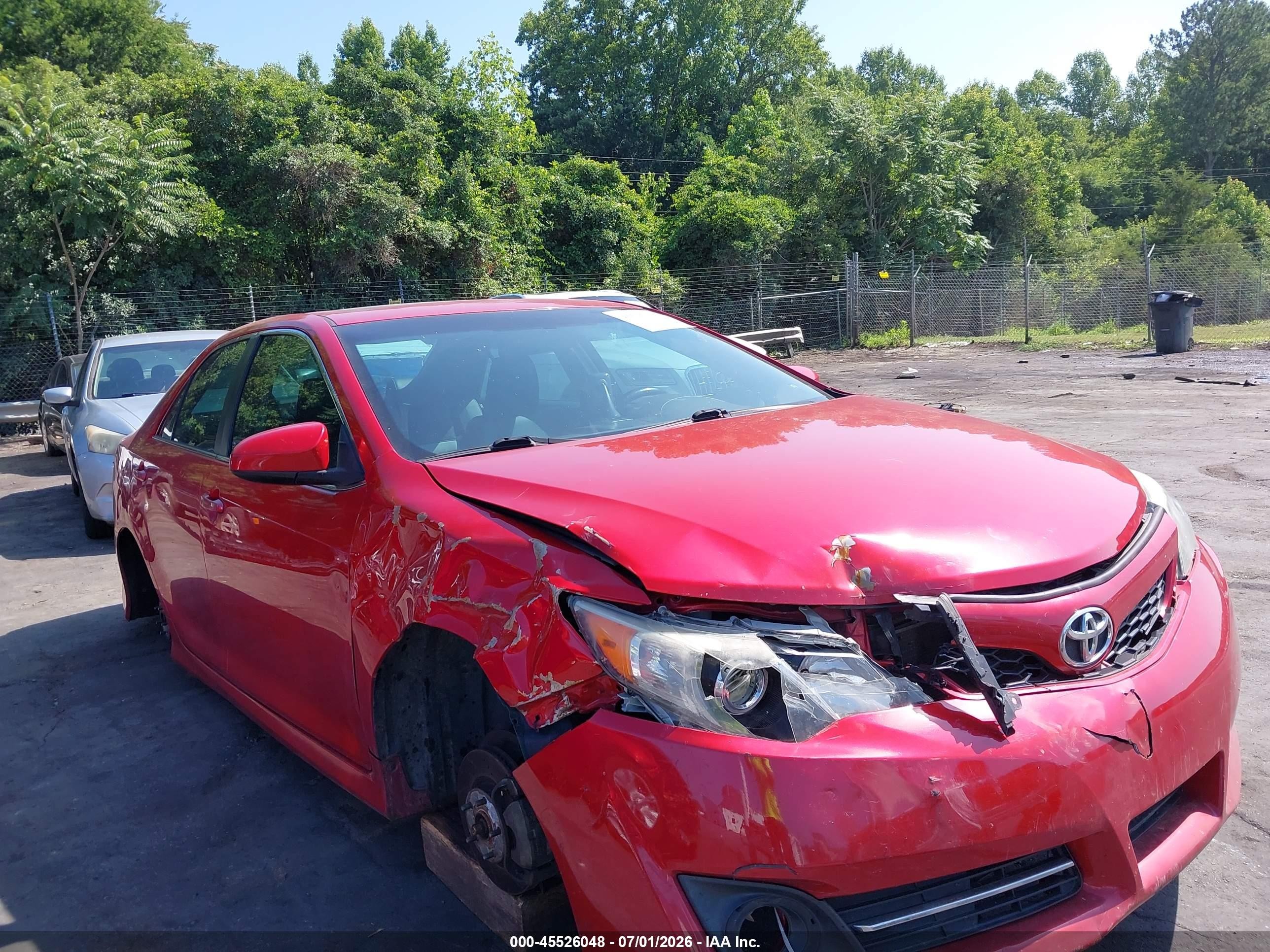 2014 Toyota Camry Se Sport Red vin: 4T1BF1FK9EU757965