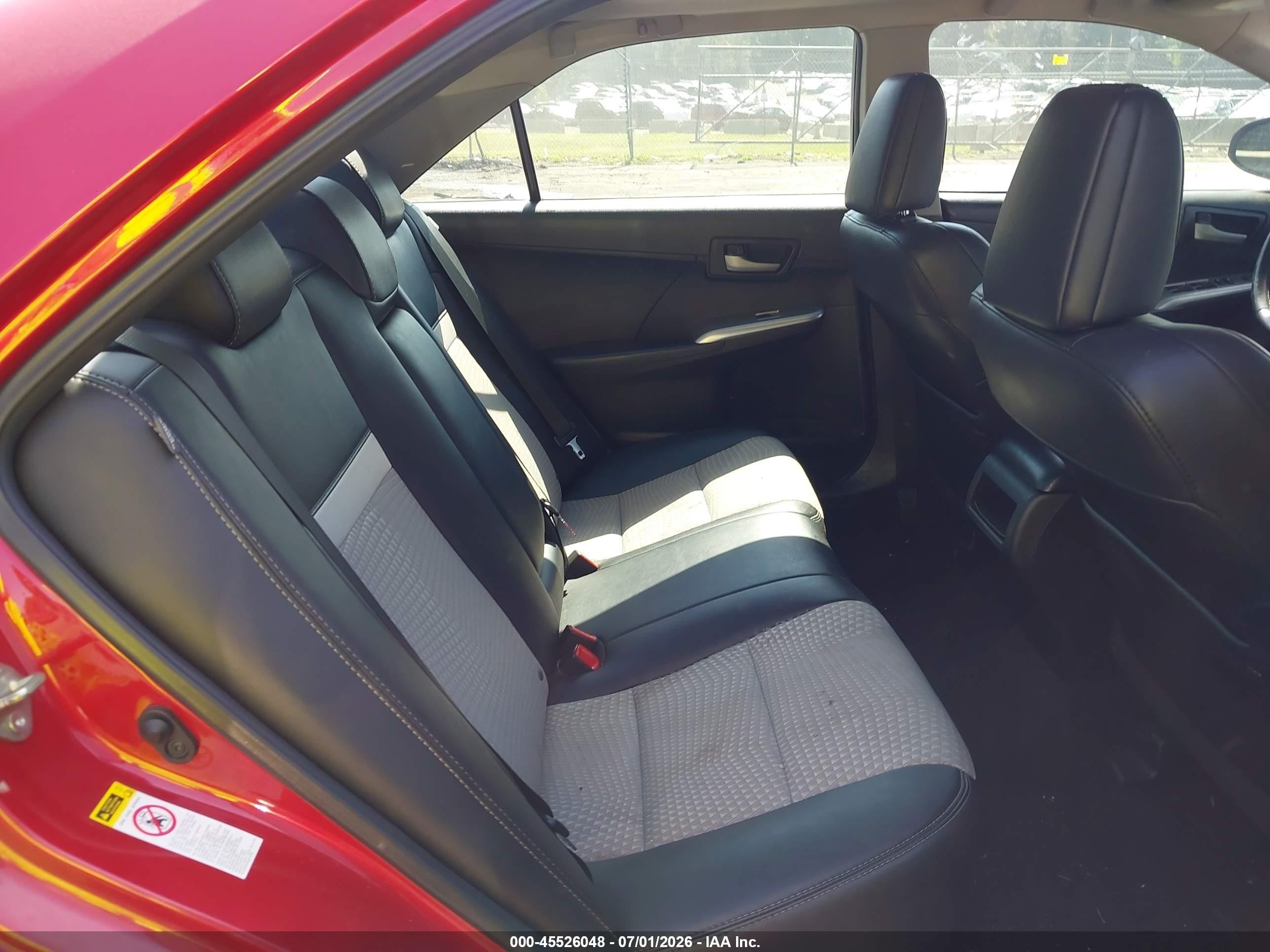 2014 Toyota Camry Se Sport Red vin: 4T1BF1FK9EU757965