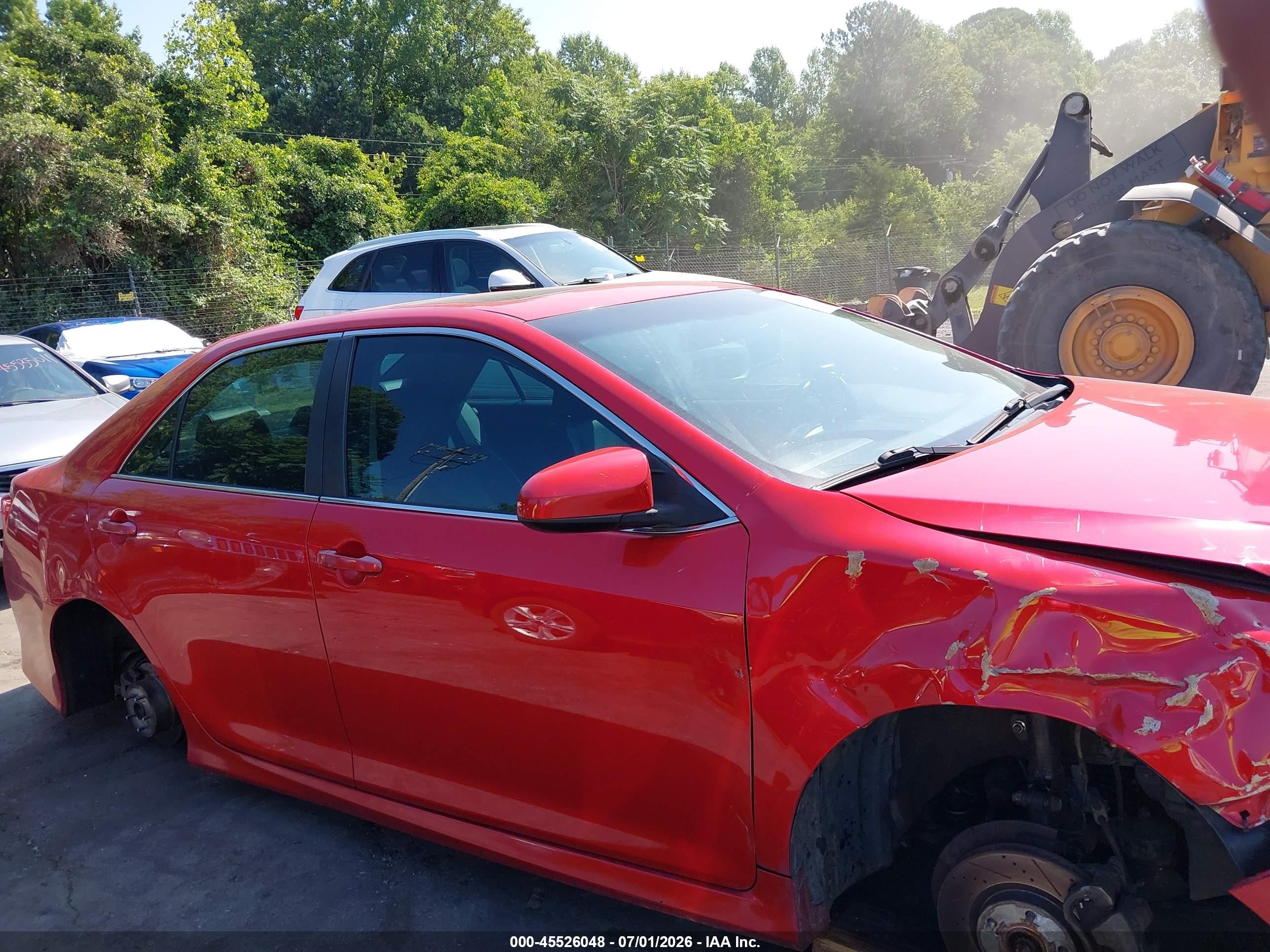 2014 Toyota Camry Se Sport Red vin: 4T1BF1FK9EU757965