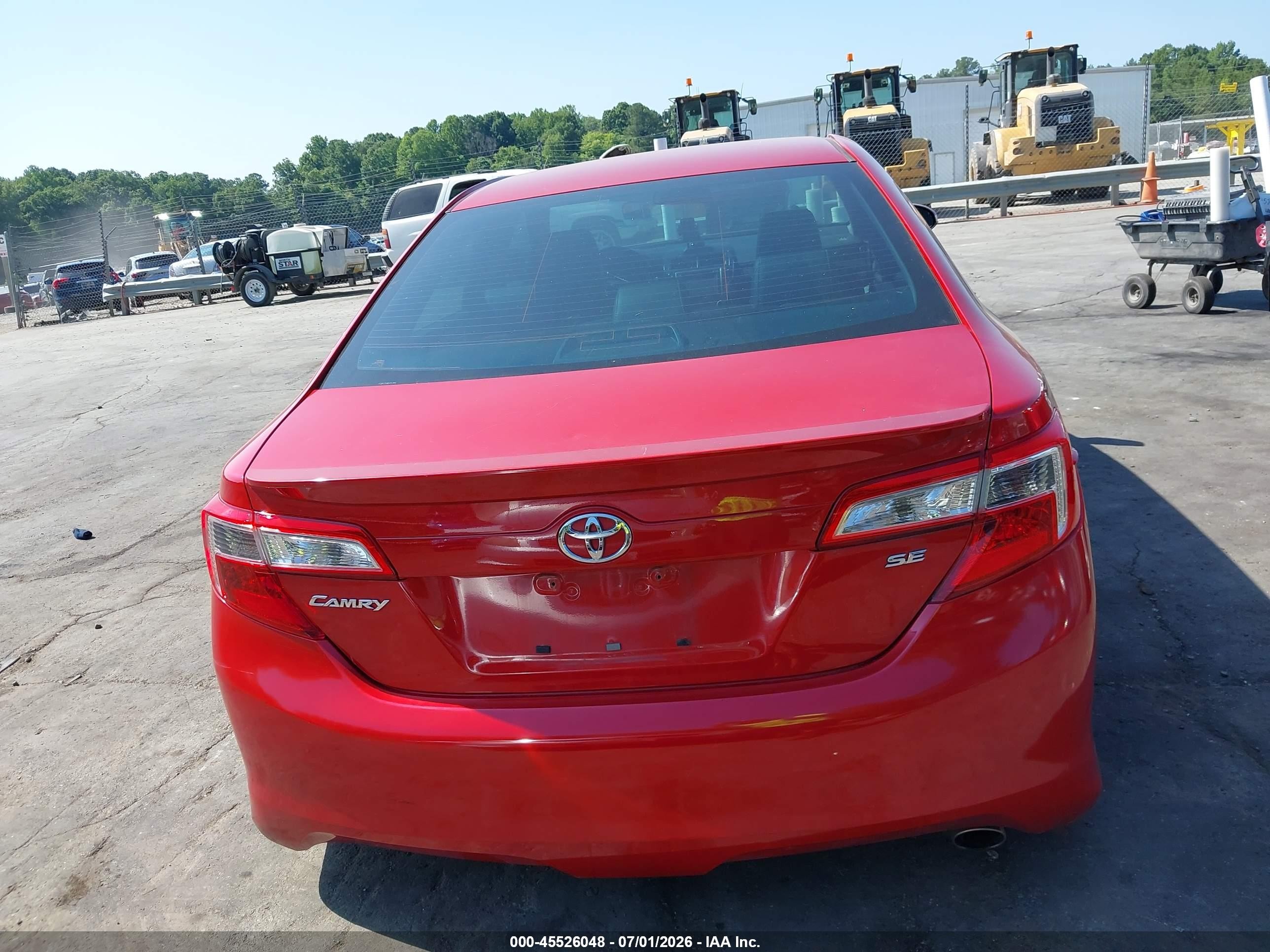 2014 Toyota Camry Se Sport Red vin: 4T1BF1FK9EU757965