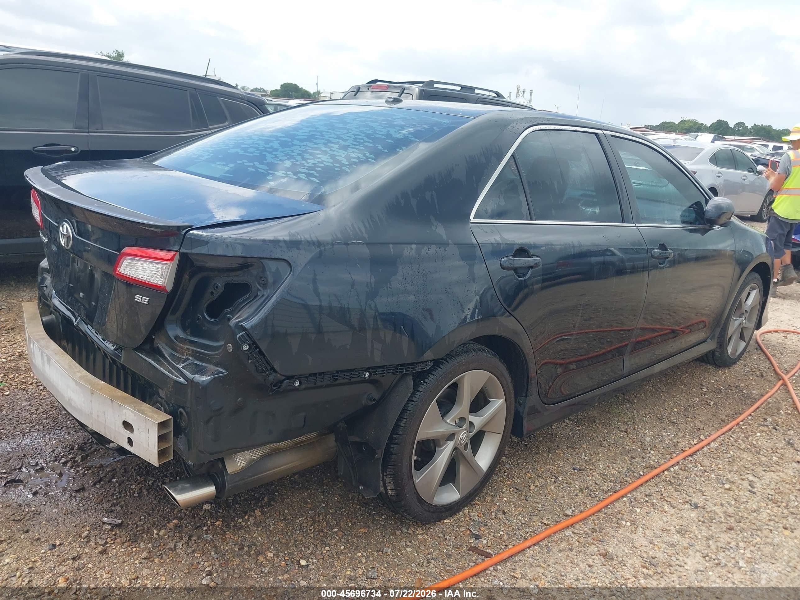 2014 Toyota Camry Se Sport Black vin: 4T1BF1FK9EU764477