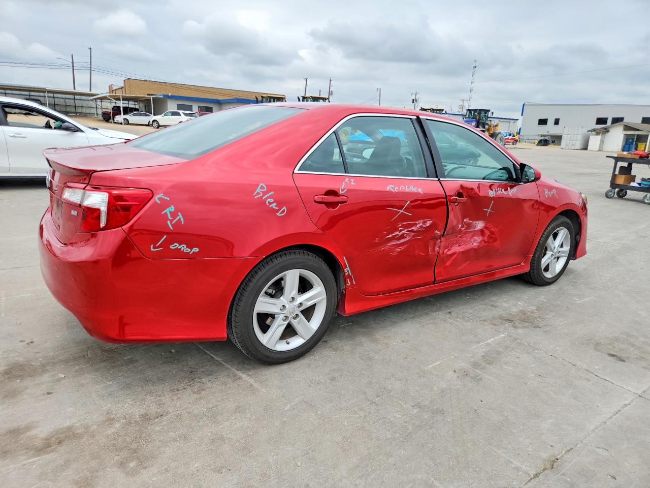 2014 Toyota Camry Se Red vin: 4T1BF1FK9EU787841