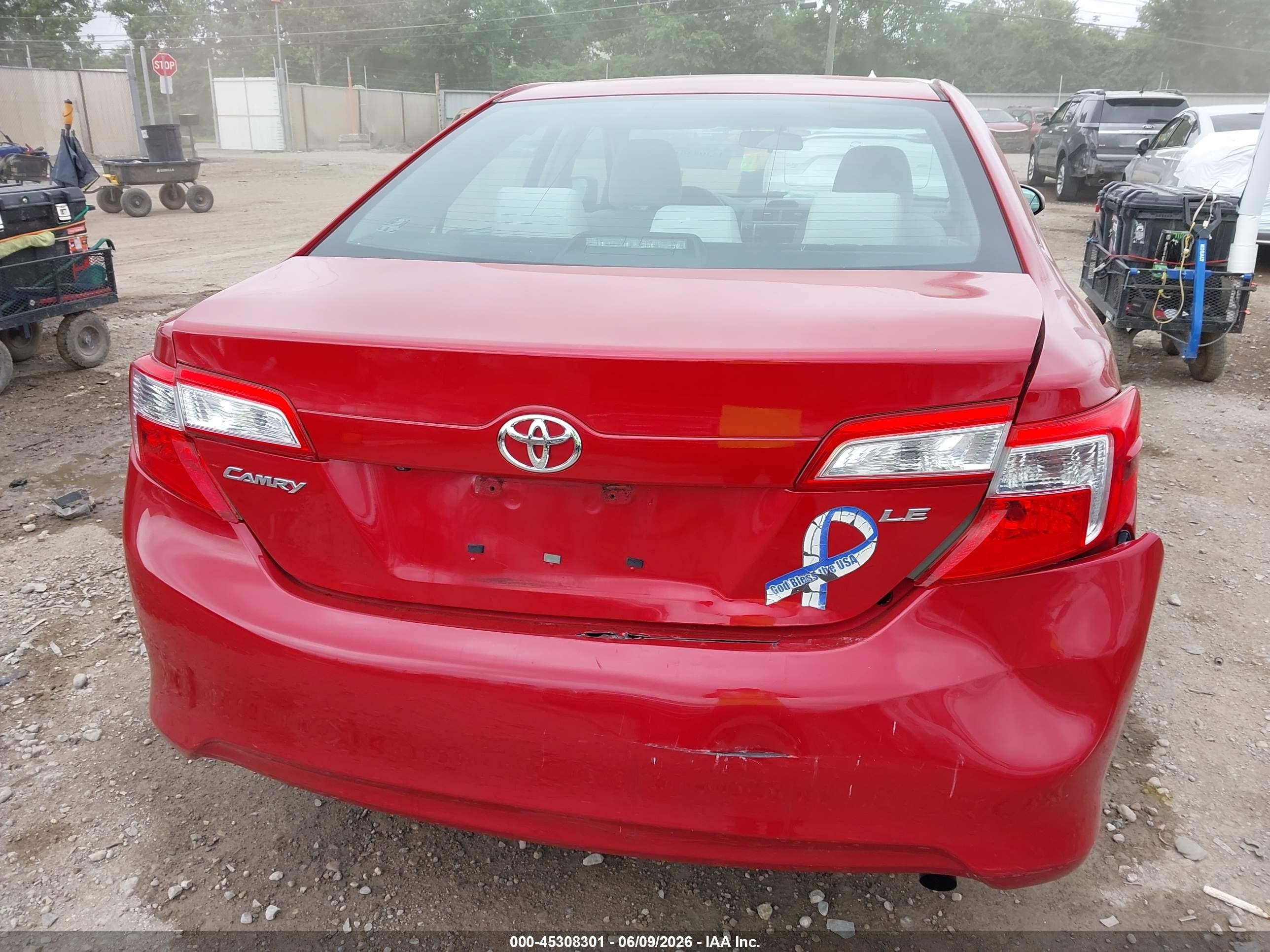 2014 Toyota Camry Le Красный vin: 4T1BF1FK9EU793882