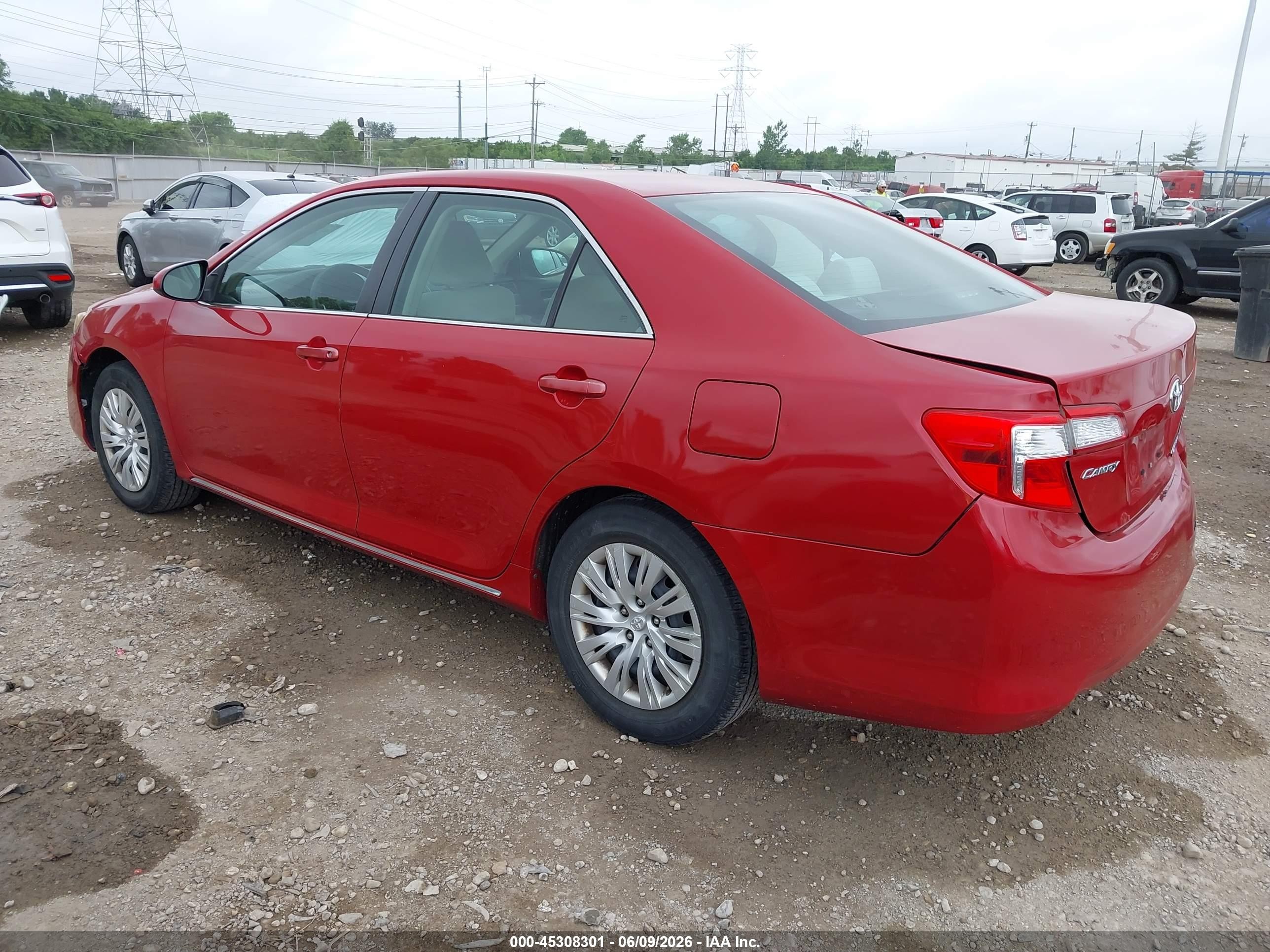 2014 Toyota Camry Le Красный vin: 4T1BF1FK9EU793882