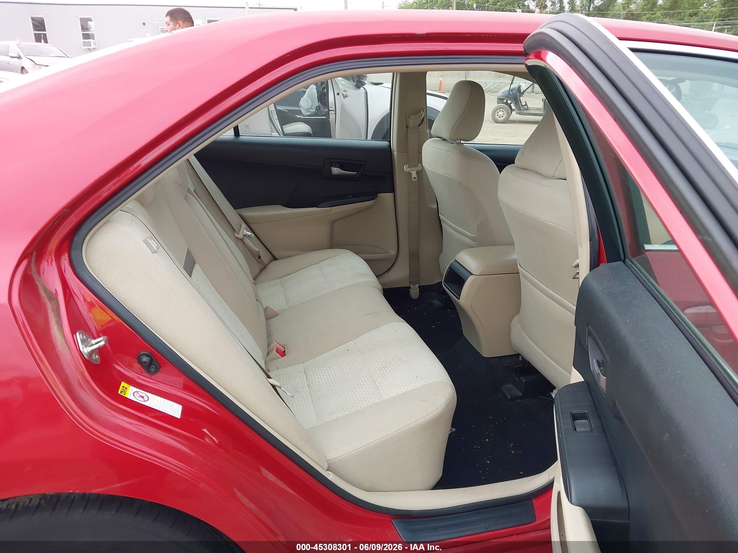 2014 Toyota Camry Le Красный vin: 4T1BF1FK9EU793882