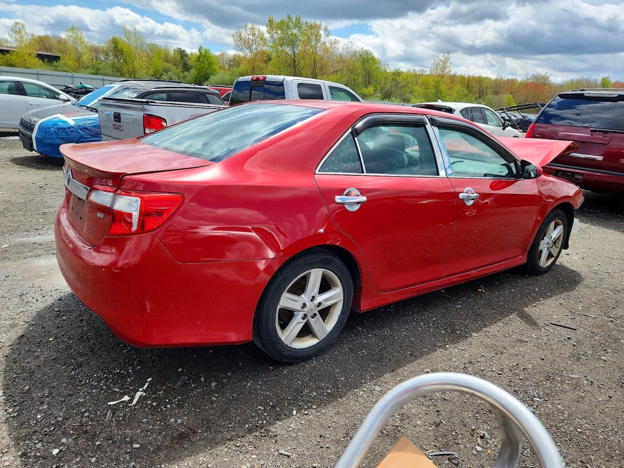 2014 Toyota Camry Se Red vin: 4T1BF1FK9EU796054