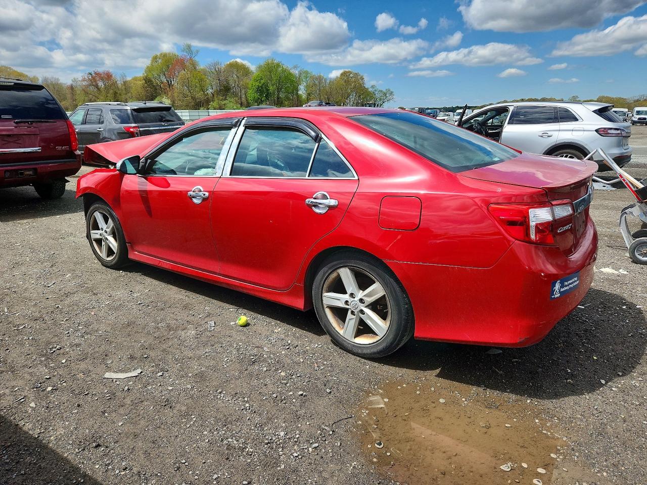 2014 Toyota Camry Se Red vin: 4T1BF1FK9EU796054
