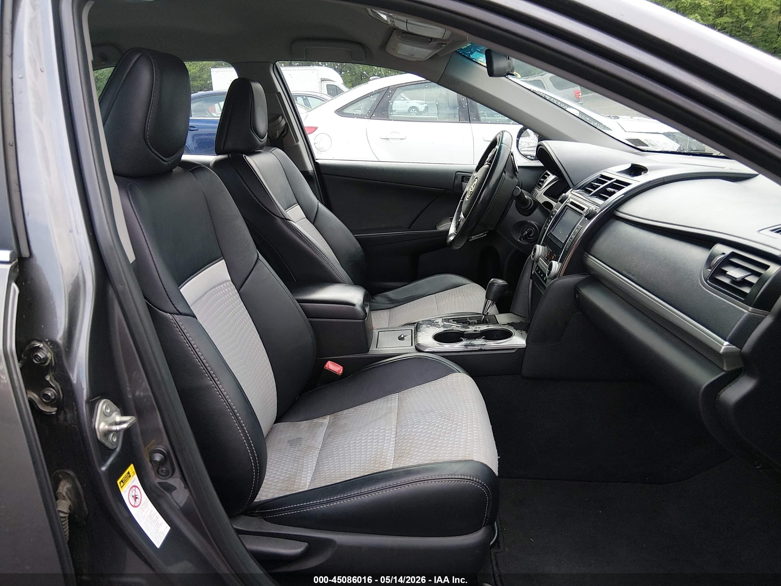 2014 Toyota Camry Se Black vin: 4T1BF1FK9EU801835