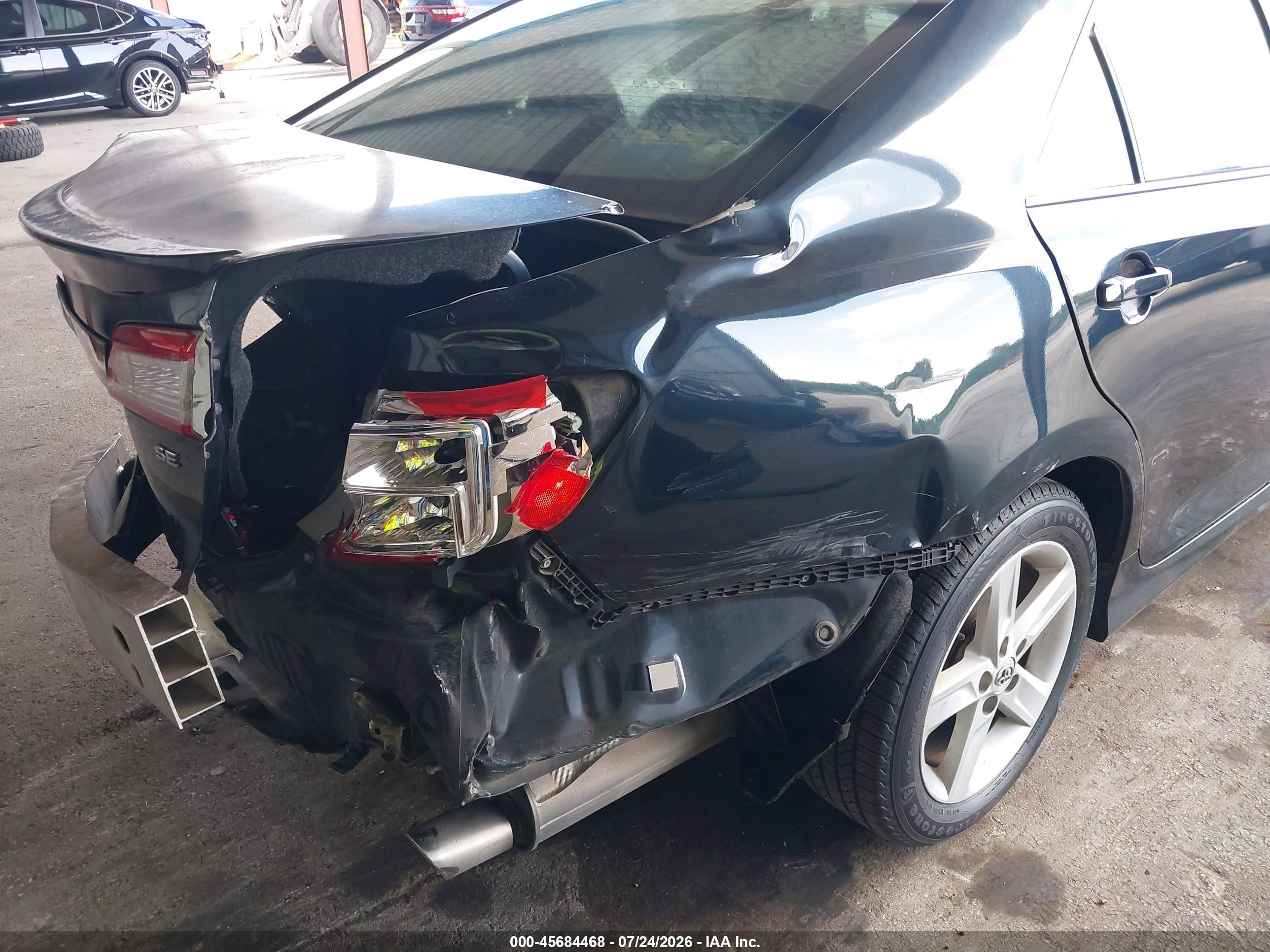 2014 Toyota Camry Se Gray vin: 4T1BF1FK9EU803259
