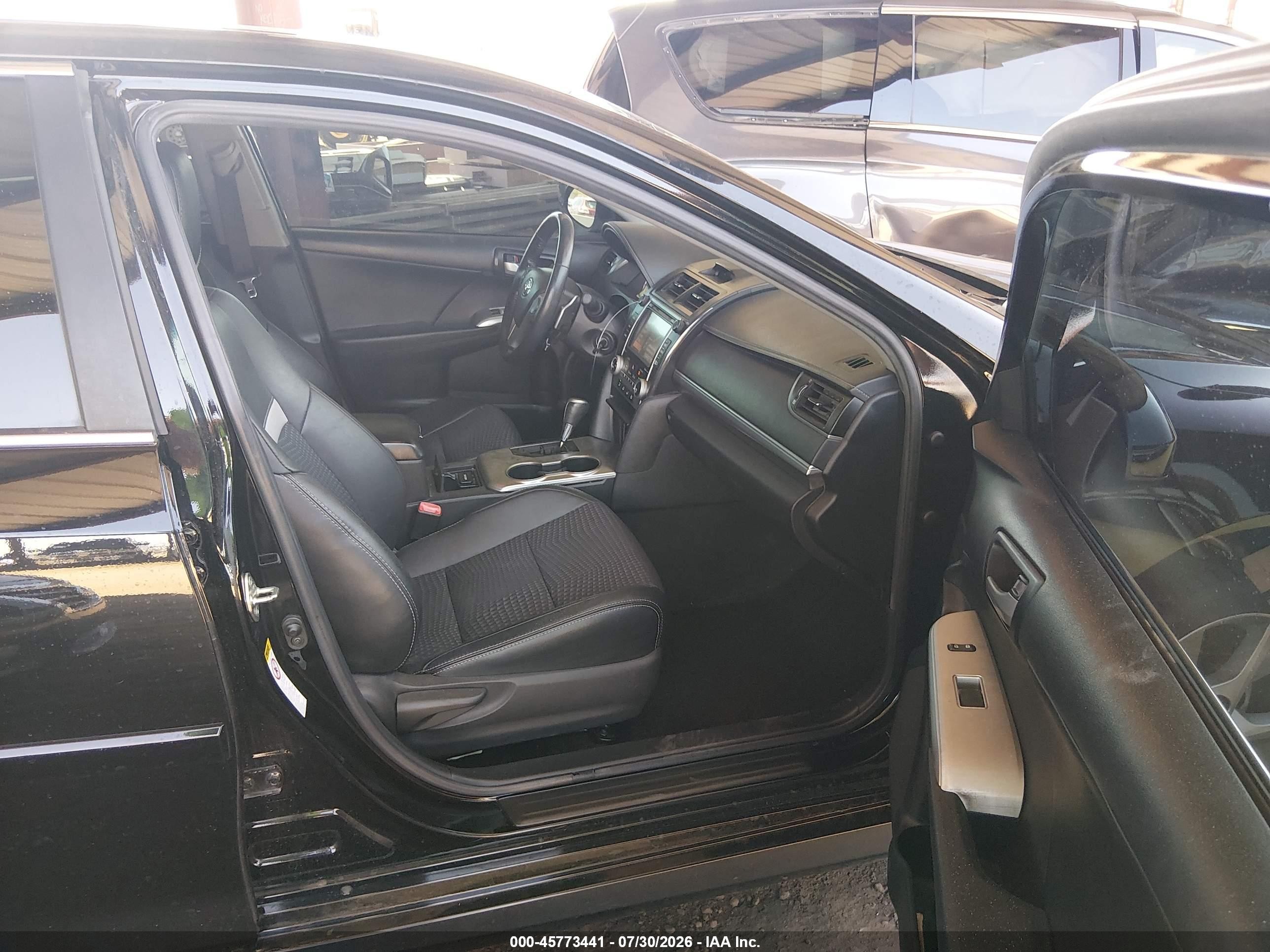 2014 Toyota Camry Se Sport Black vin: 4T1BF1FK9EU803715