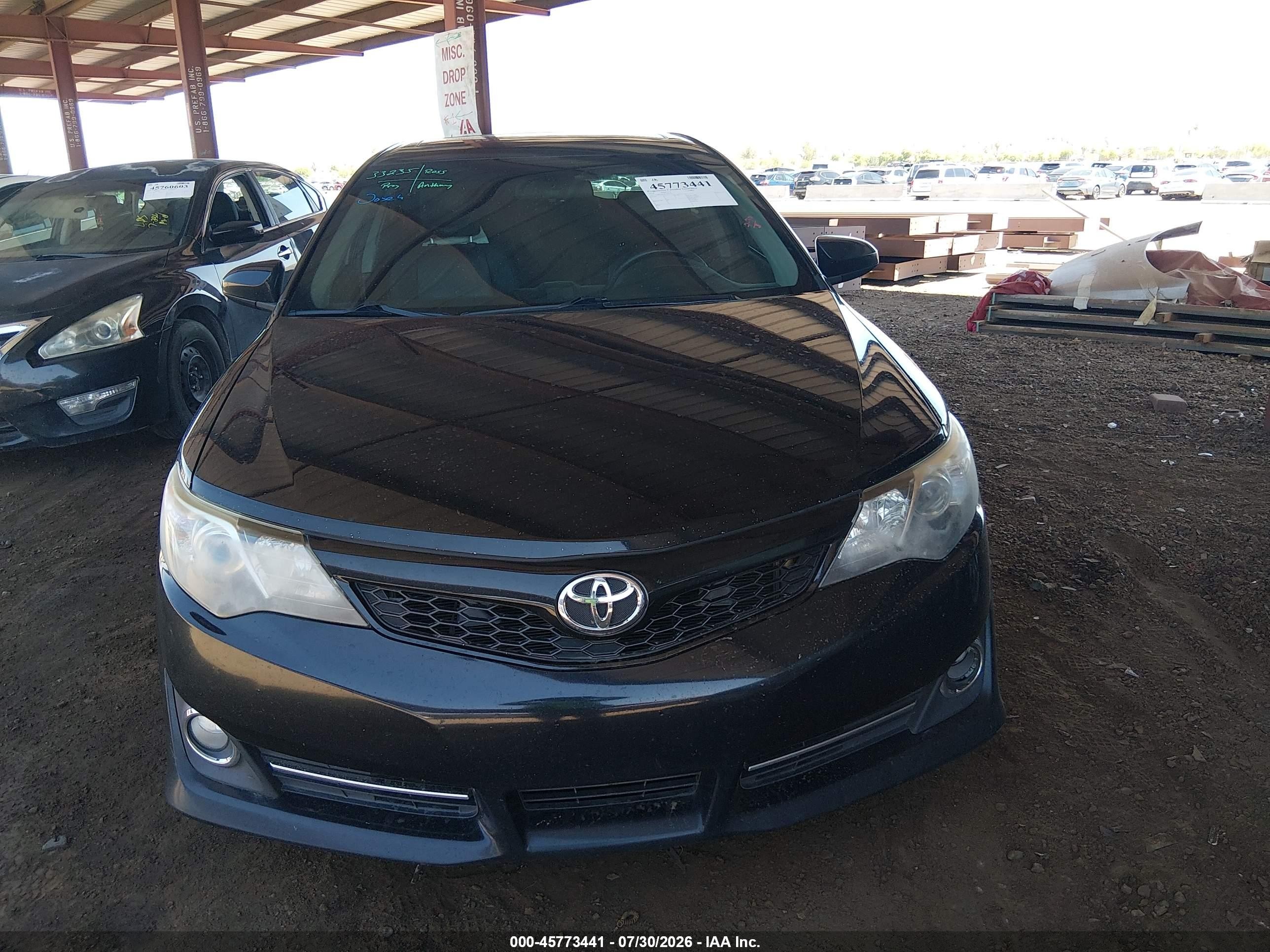 2014 Toyota Camry Se Sport Black vin: 4T1BF1FK9EU803715