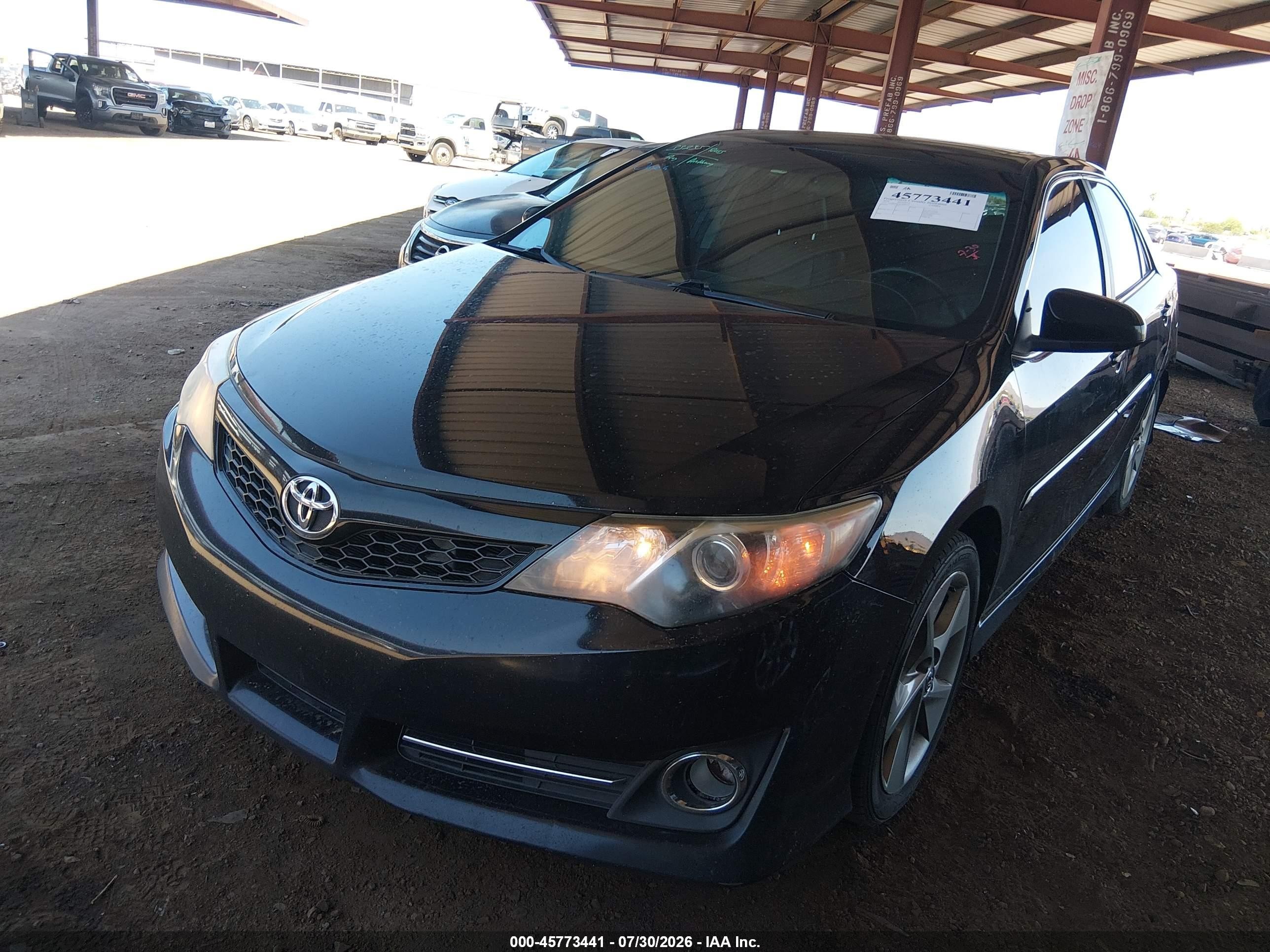 2014 Toyota Camry Se Sport Black vin: 4T1BF1FK9EU803715