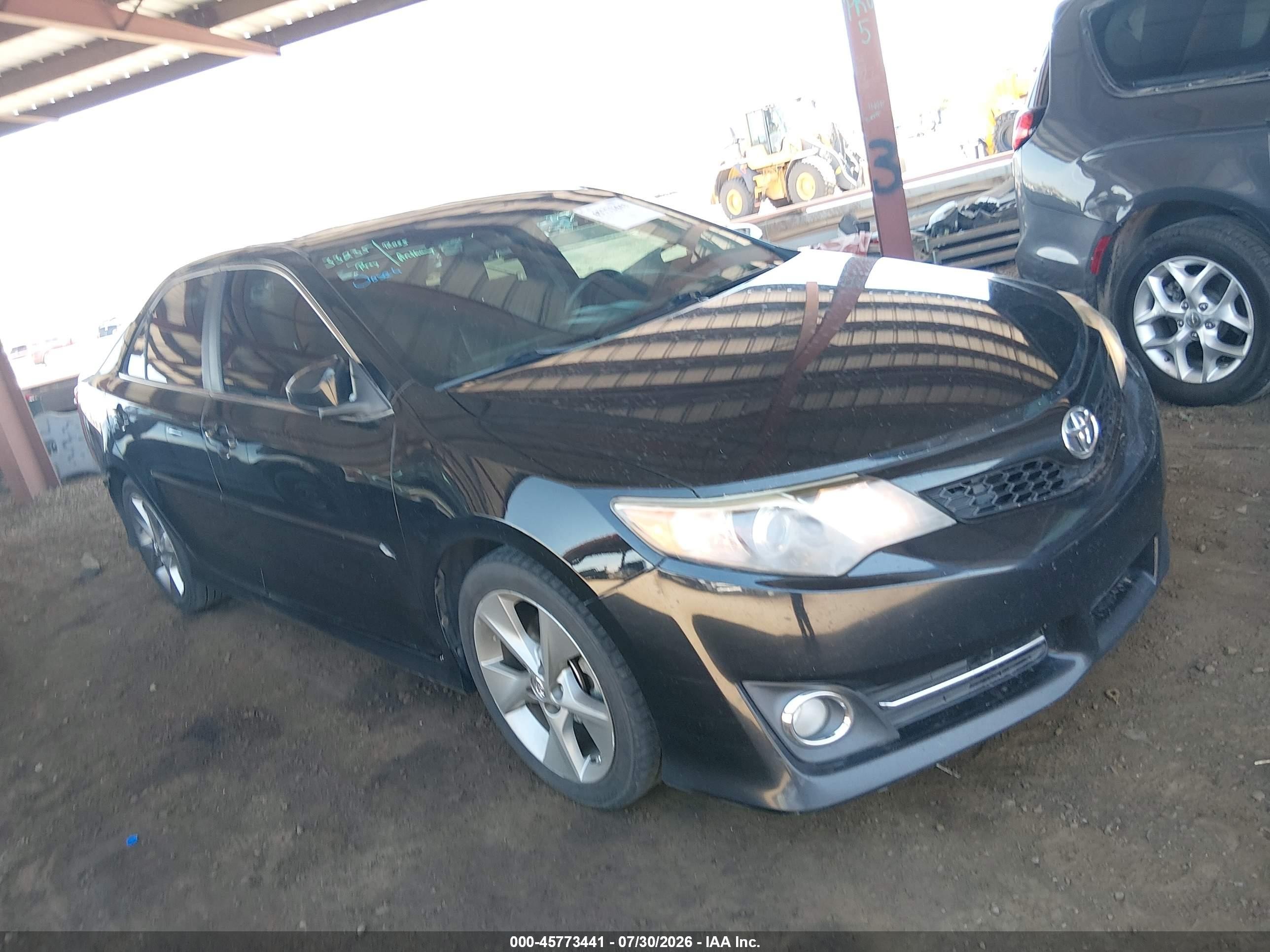 2014 Toyota Camry Se Sport Black vin: 4T1BF1FK9EU803715