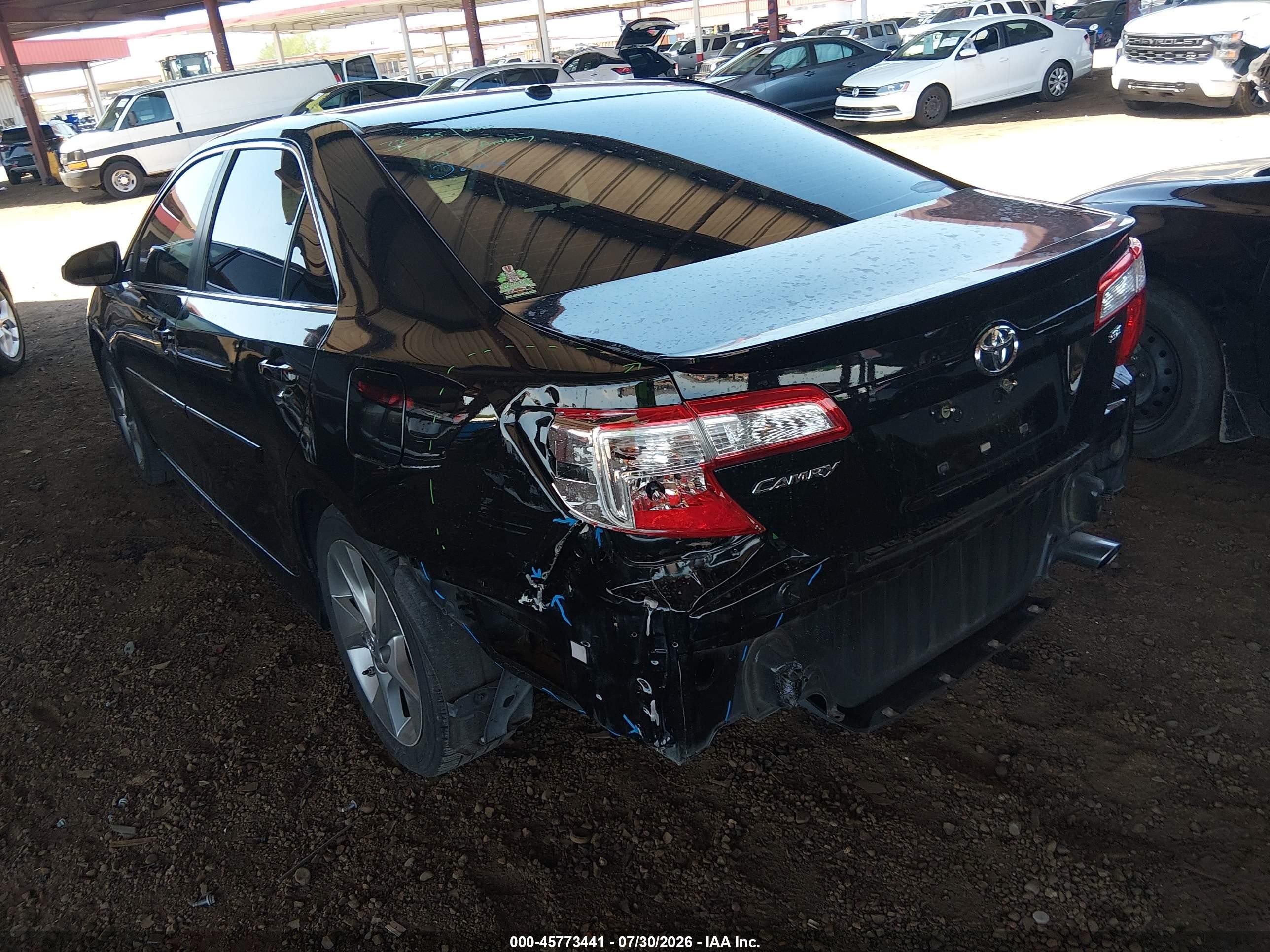 2014 Toyota Camry Se Sport Black vin: 4T1BF1FK9EU803715