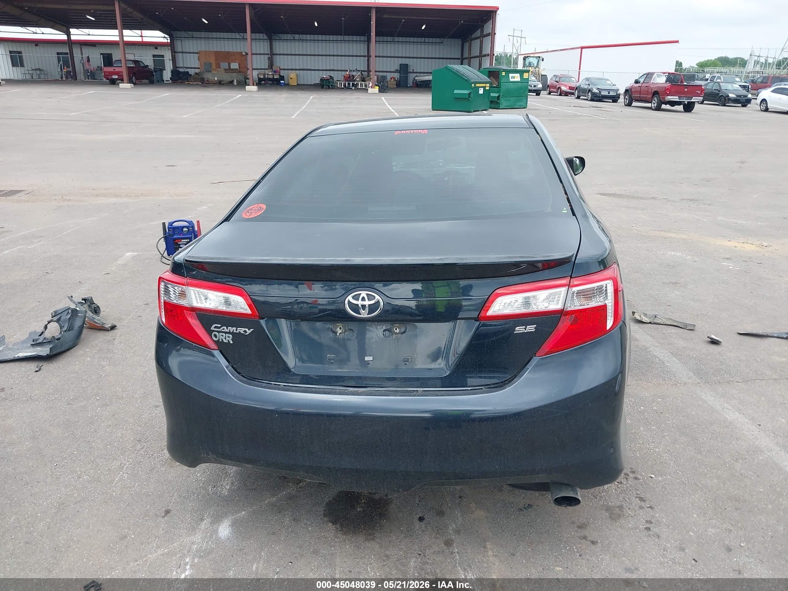 2014 Toyota Camry Se Black vin: 4T1BF1FK9EU806145