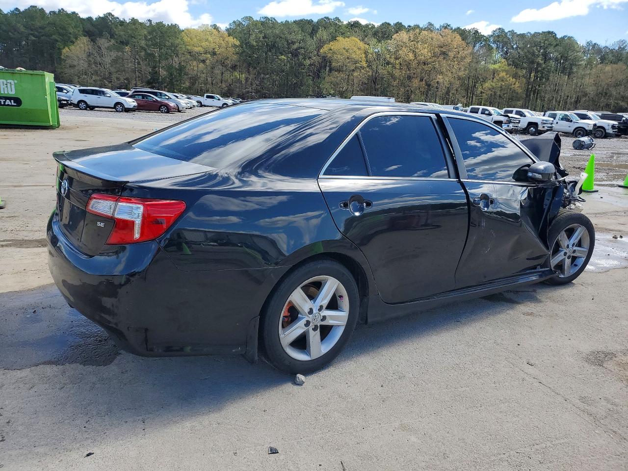 2014 Toyota Camry Se Черный vin: 4T1BF1FK9EU824600