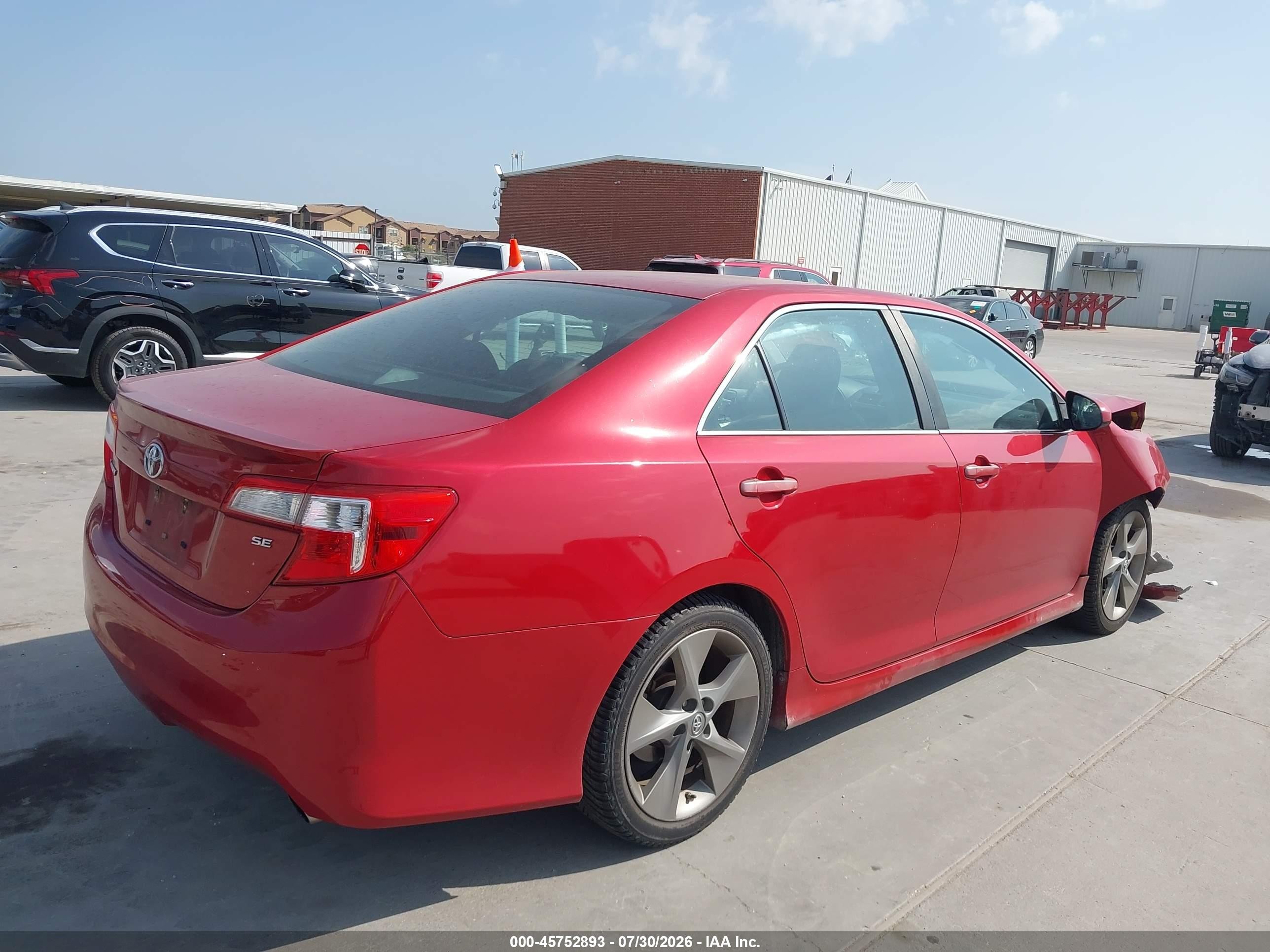 2014 Toyota Camry Se Sport Бордовый vin: 4T1BF1FK9EU824872