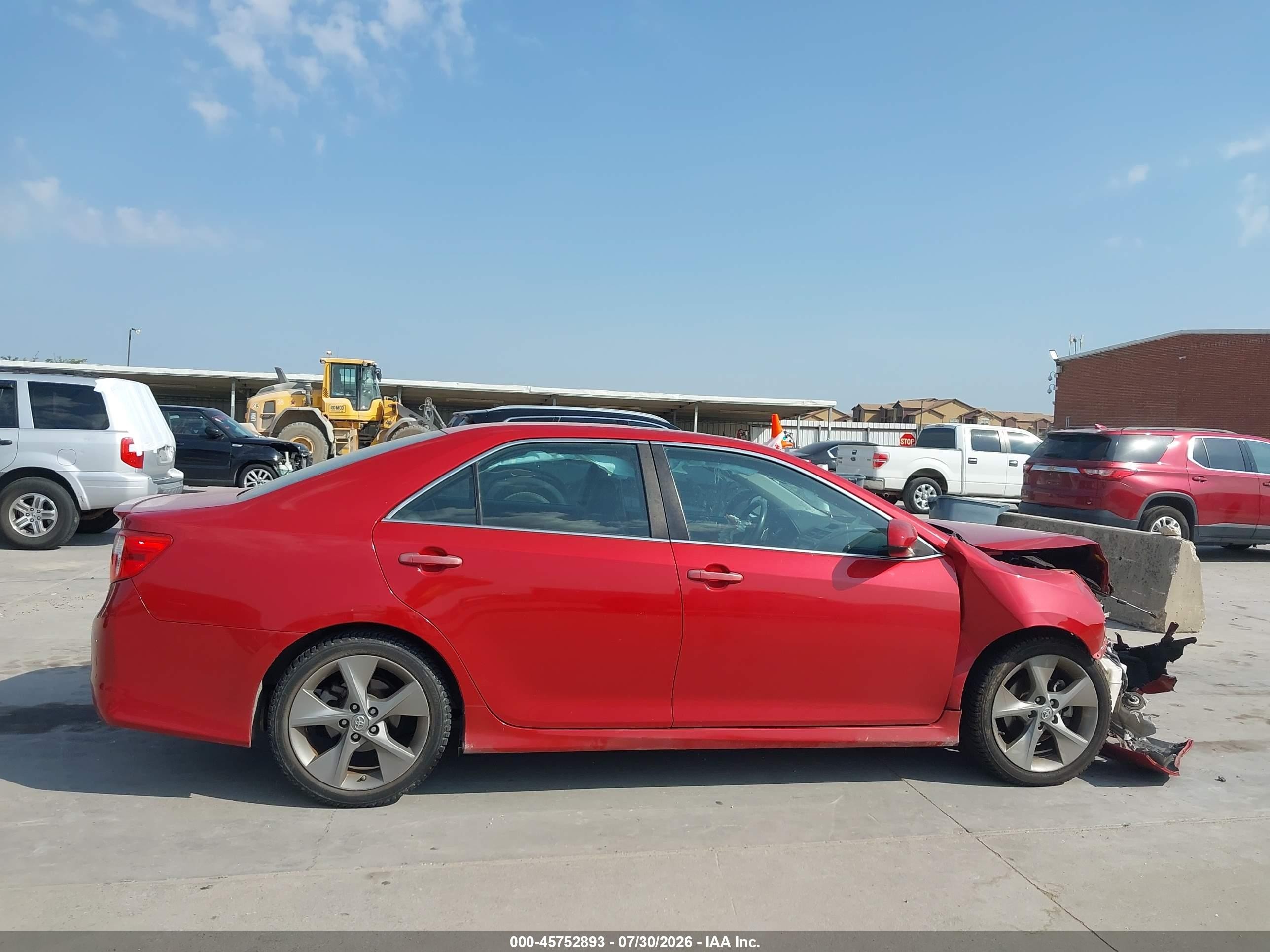2014 Toyota Camry Se Sport Бордовый vin: 4T1BF1FK9EU824872