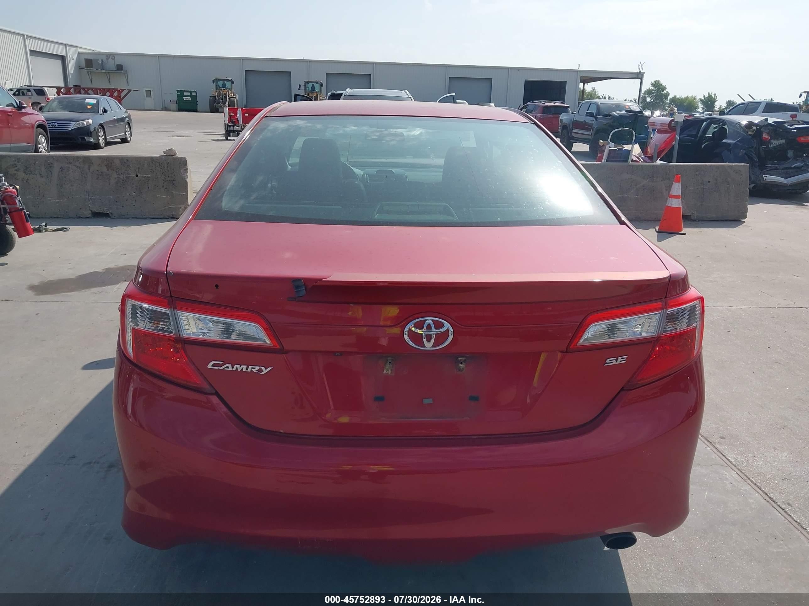 2014 Toyota Camry Se Sport Бордовый vin: 4T1BF1FK9EU824872