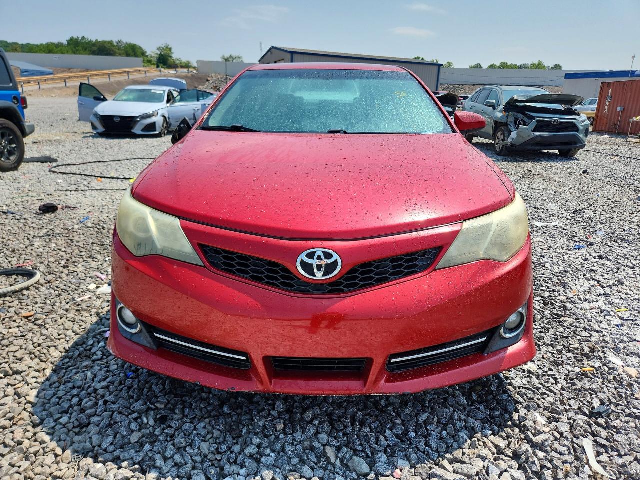 2014 Toyota Camry Se Red vin: 4T1BF1FK9EU830882