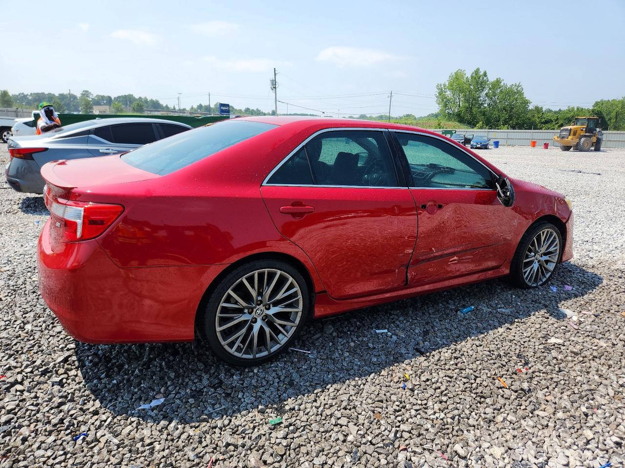2014 Toyota Camry Se Red vin: 4T1BF1FK9EU830882