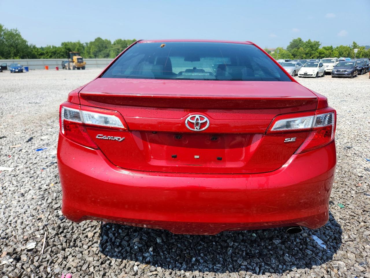 2014 Toyota Camry Se Red vin: 4T1BF1FK9EU830882